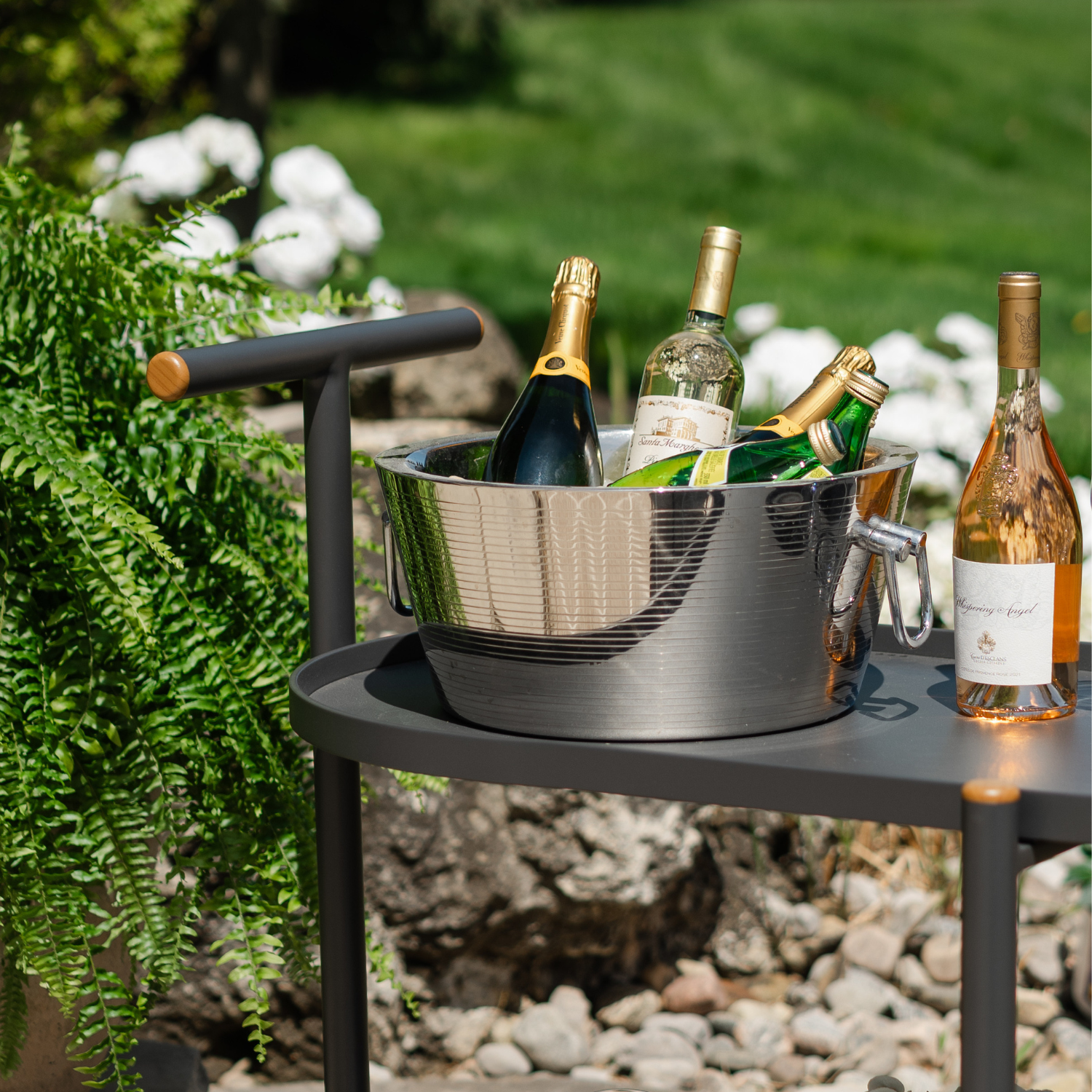 Hudson Charcoal Bar Cart