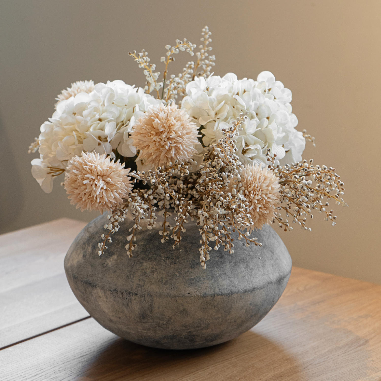 White Hydrangea & Allium Bouquet