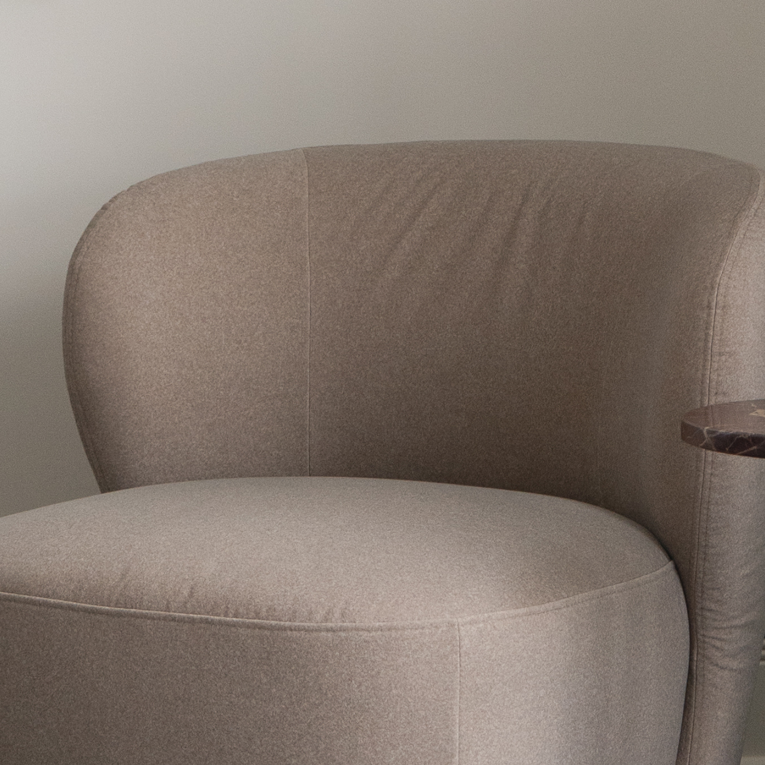 Hygge Swivel Lounge Chair - Sand Matte Velvet