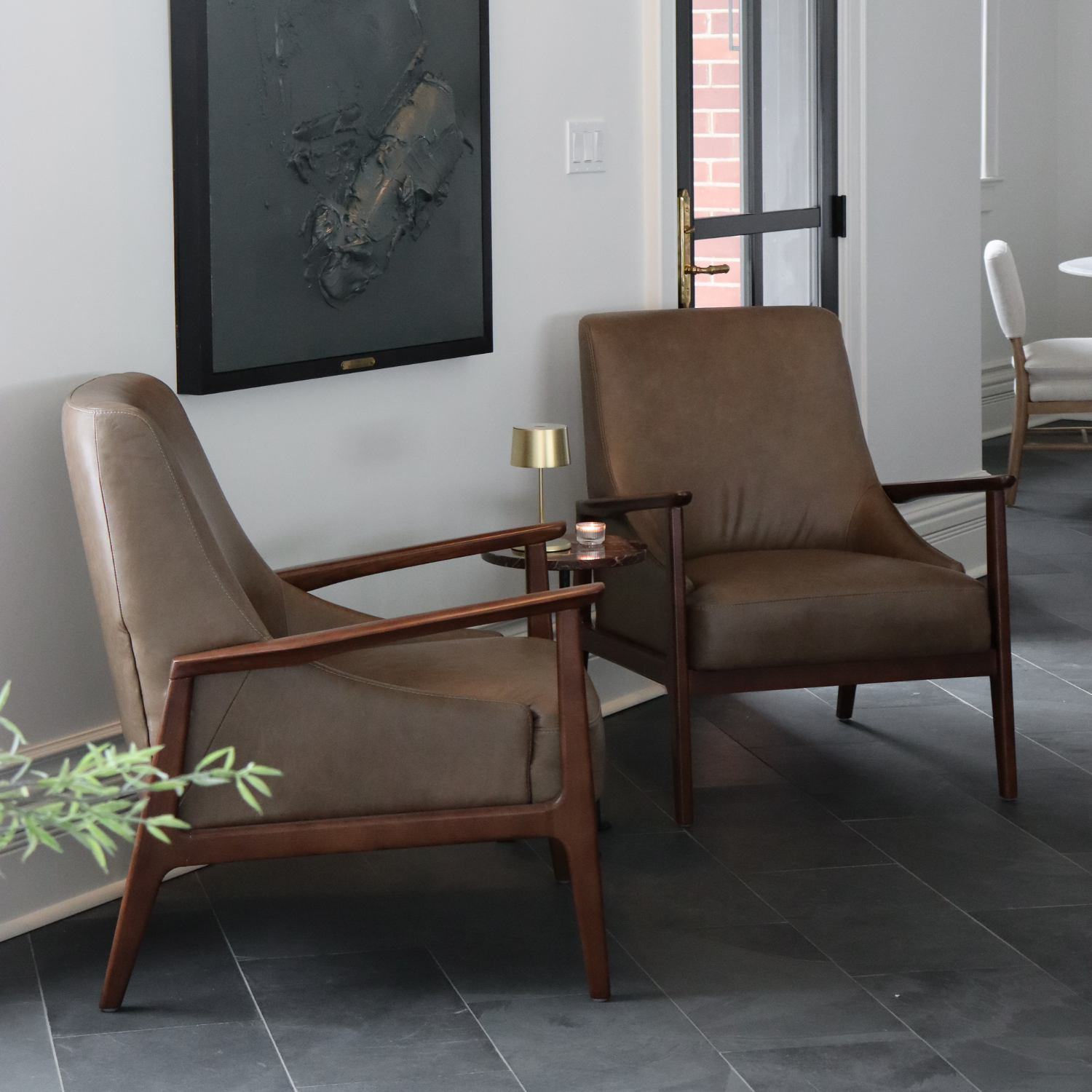 Islington Lounge Chair - Concord Pewter Leather