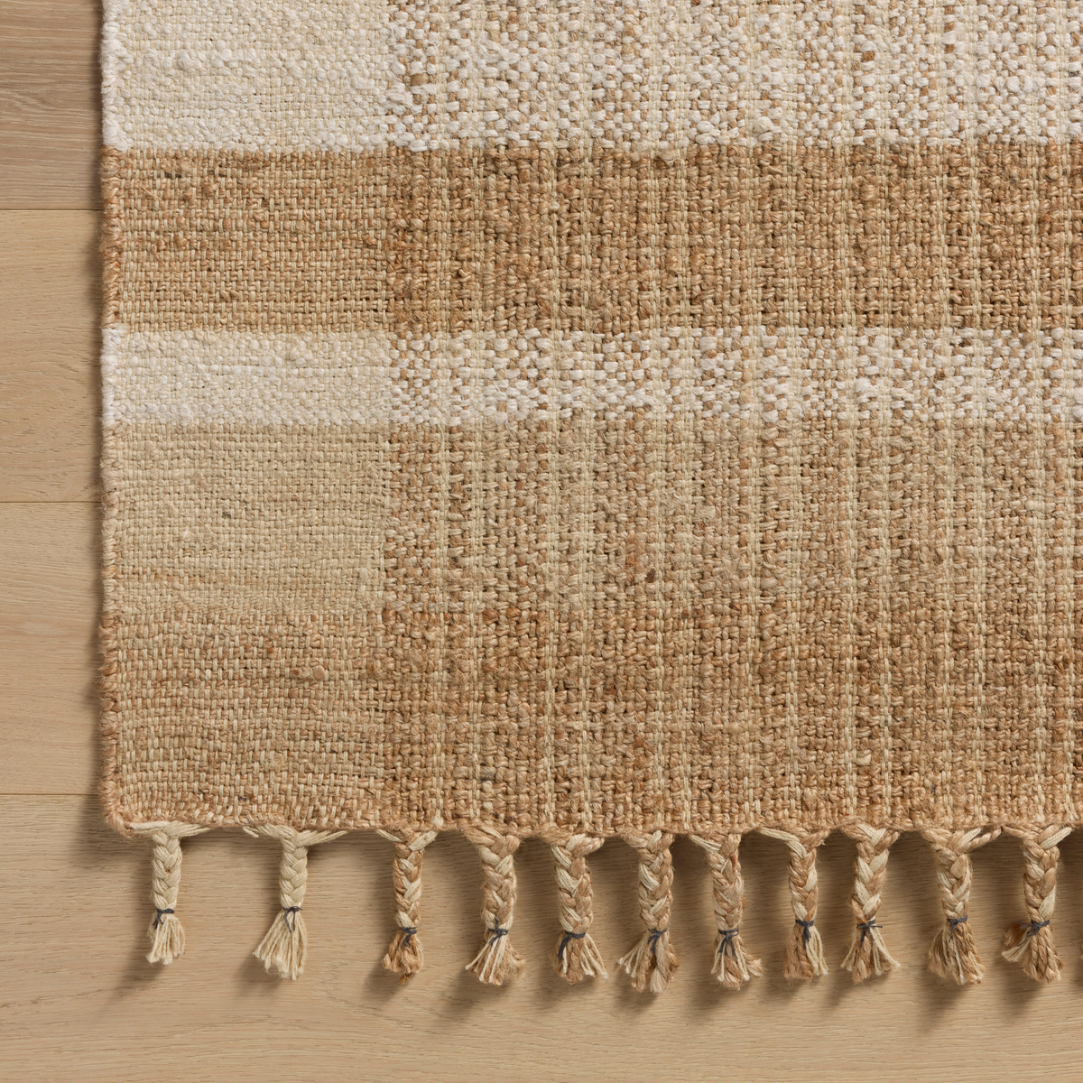 Magnolia Home by Joanna Gaines x Loloi Louie Ivory / Natural Jute Rug