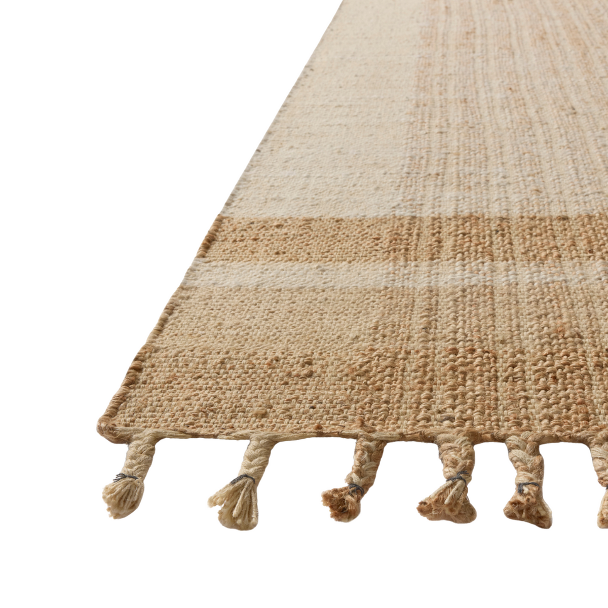 Magnolia Home by Joanna Gaines x Loloi Louie Ivory / Natural Jute Rug