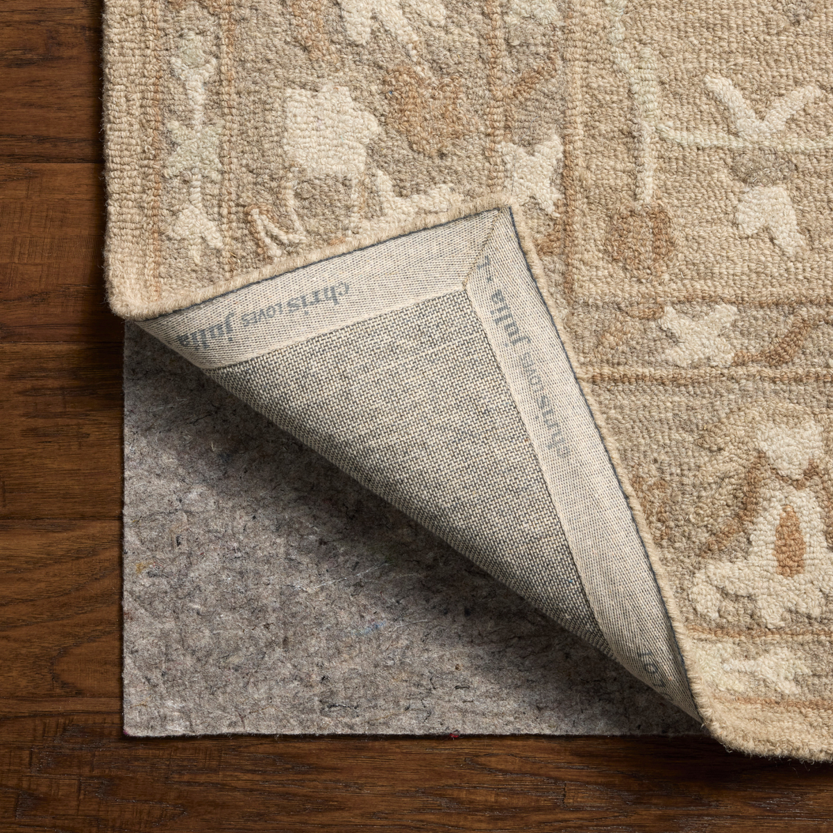Chris Loves Julia x Loloi Dorothea Khaki/ Dove Wool Rug