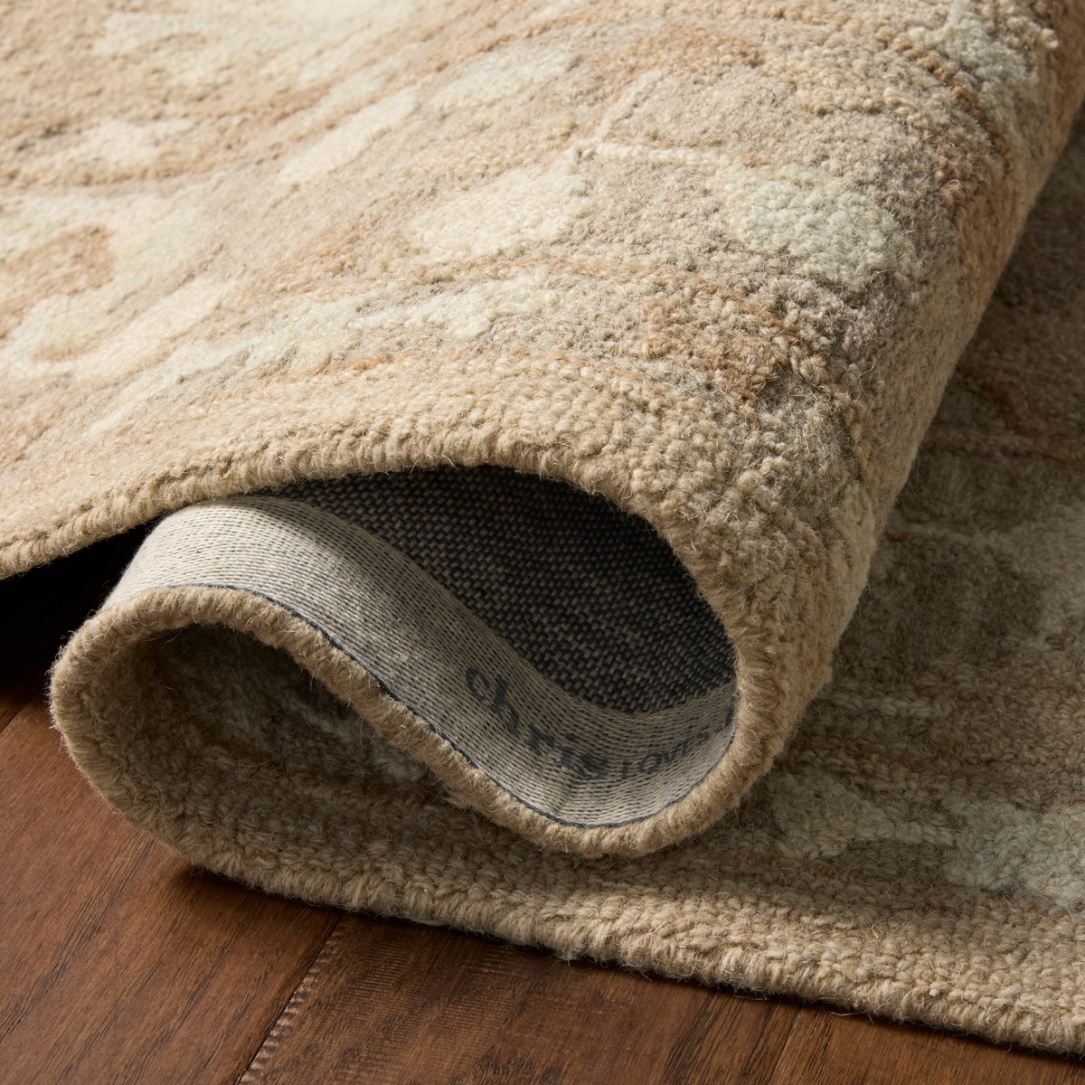 Chris Loves Julia x Loloi Dorothea Khaki/ Dove Wool Rug