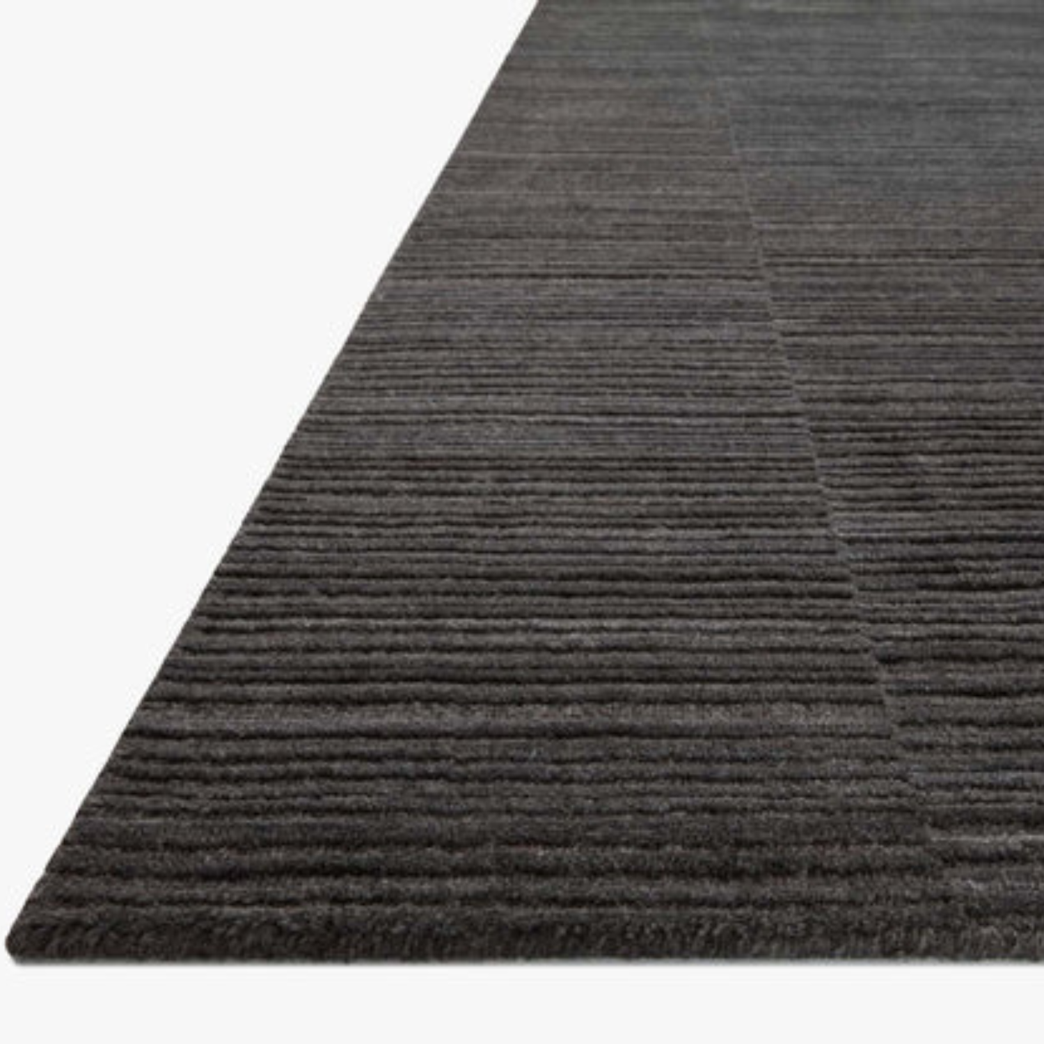 Amber Lewis x Loloi Lou Charcoal Viscose/Wool Rug