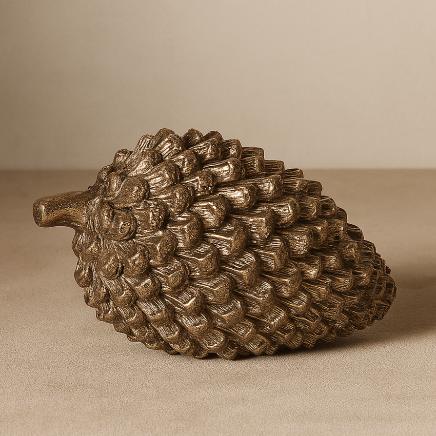 Golden Shimmer Pinecones