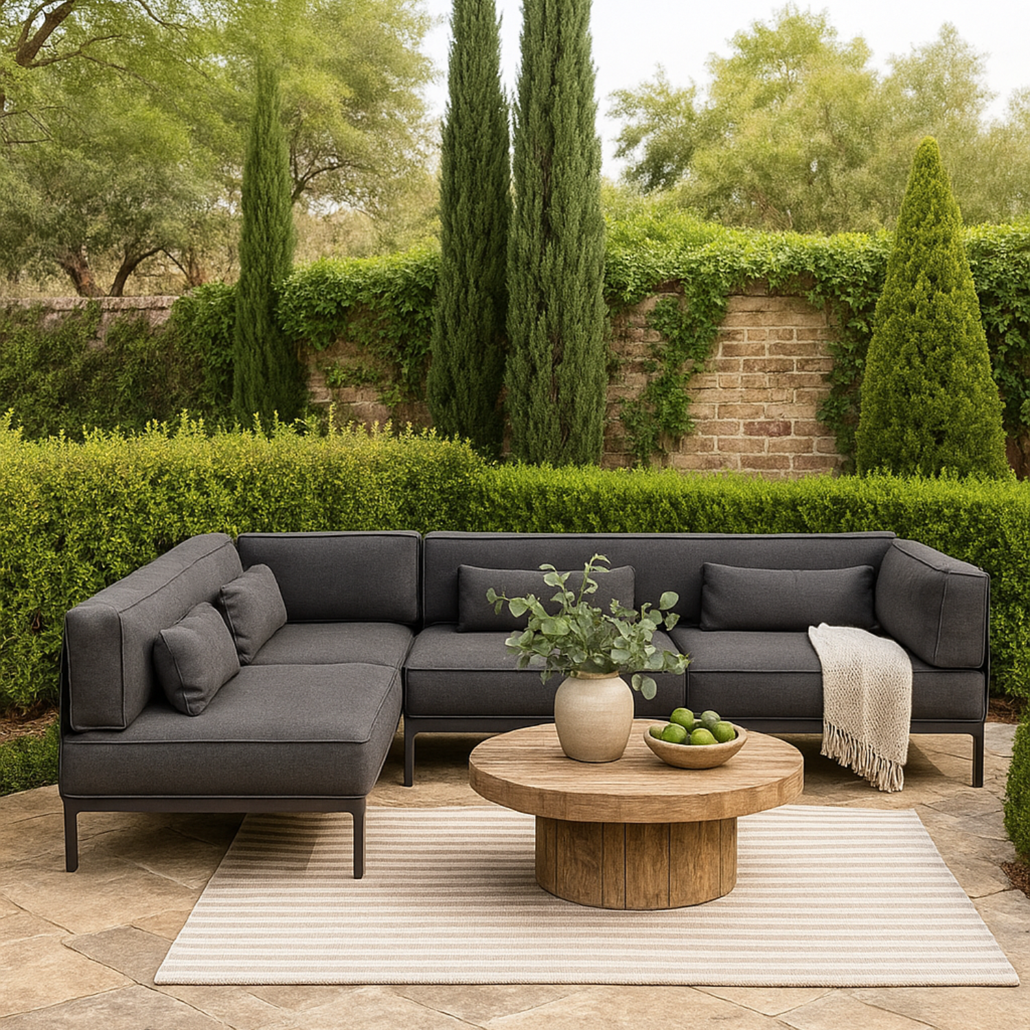 Lawrence Slate L-Shape Sectional