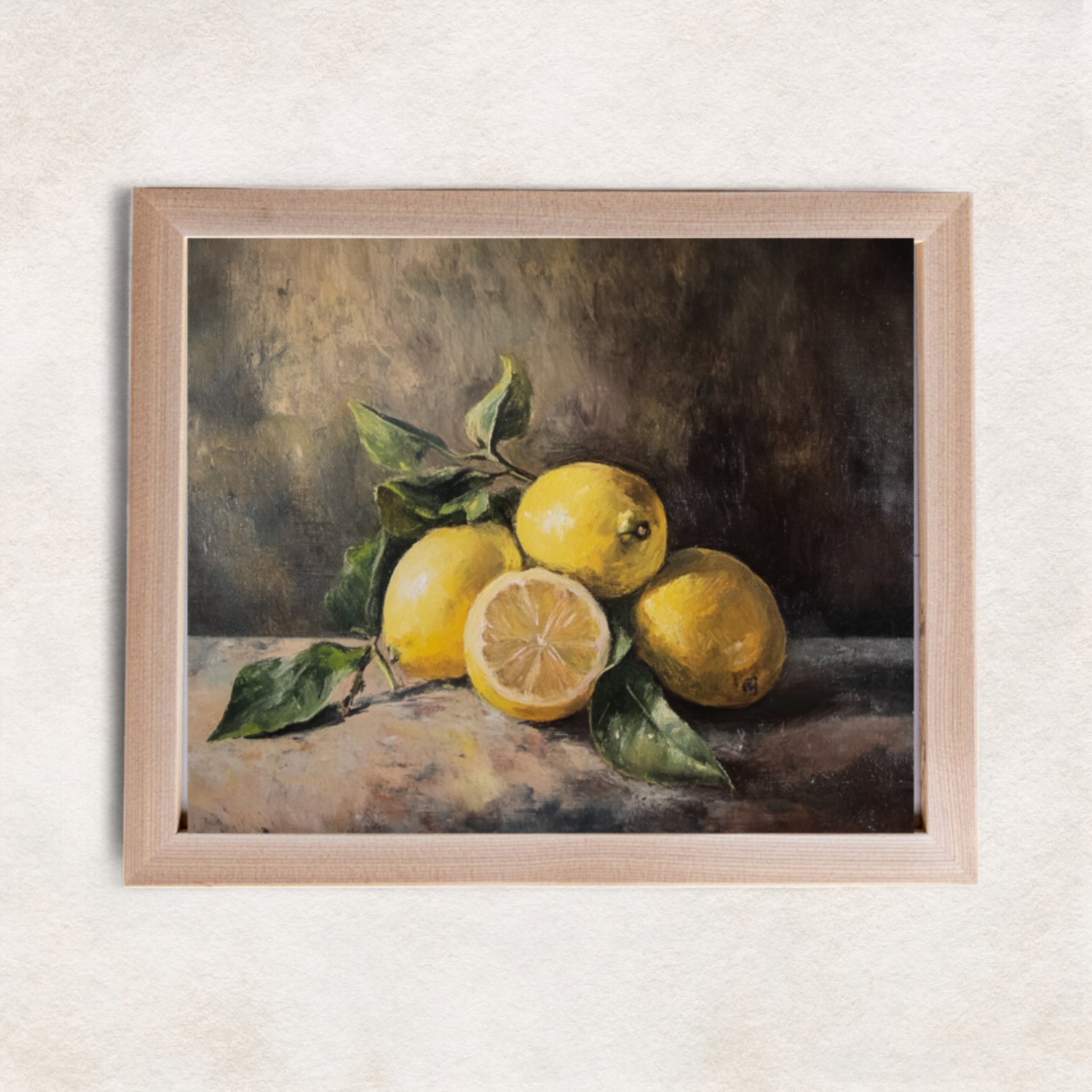 Still Life Lemons Framed Wall Art