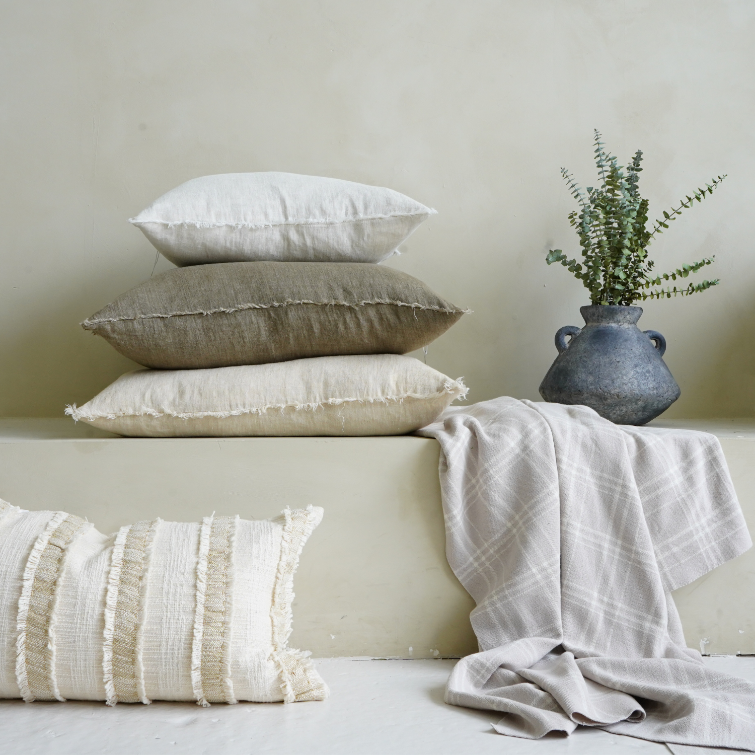 Cambri Mink Linen Pillow