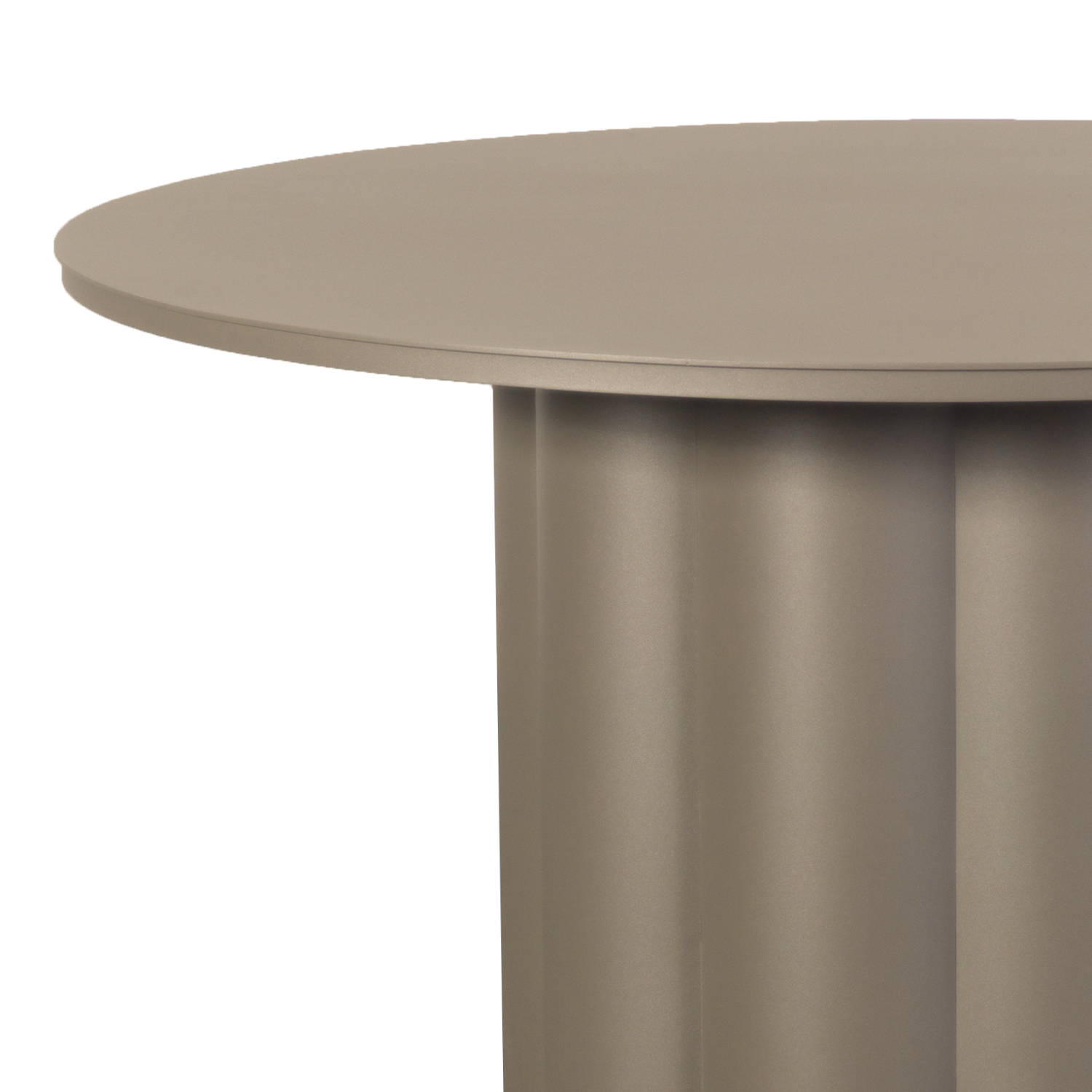 Lotus End Table - Putty Taupe