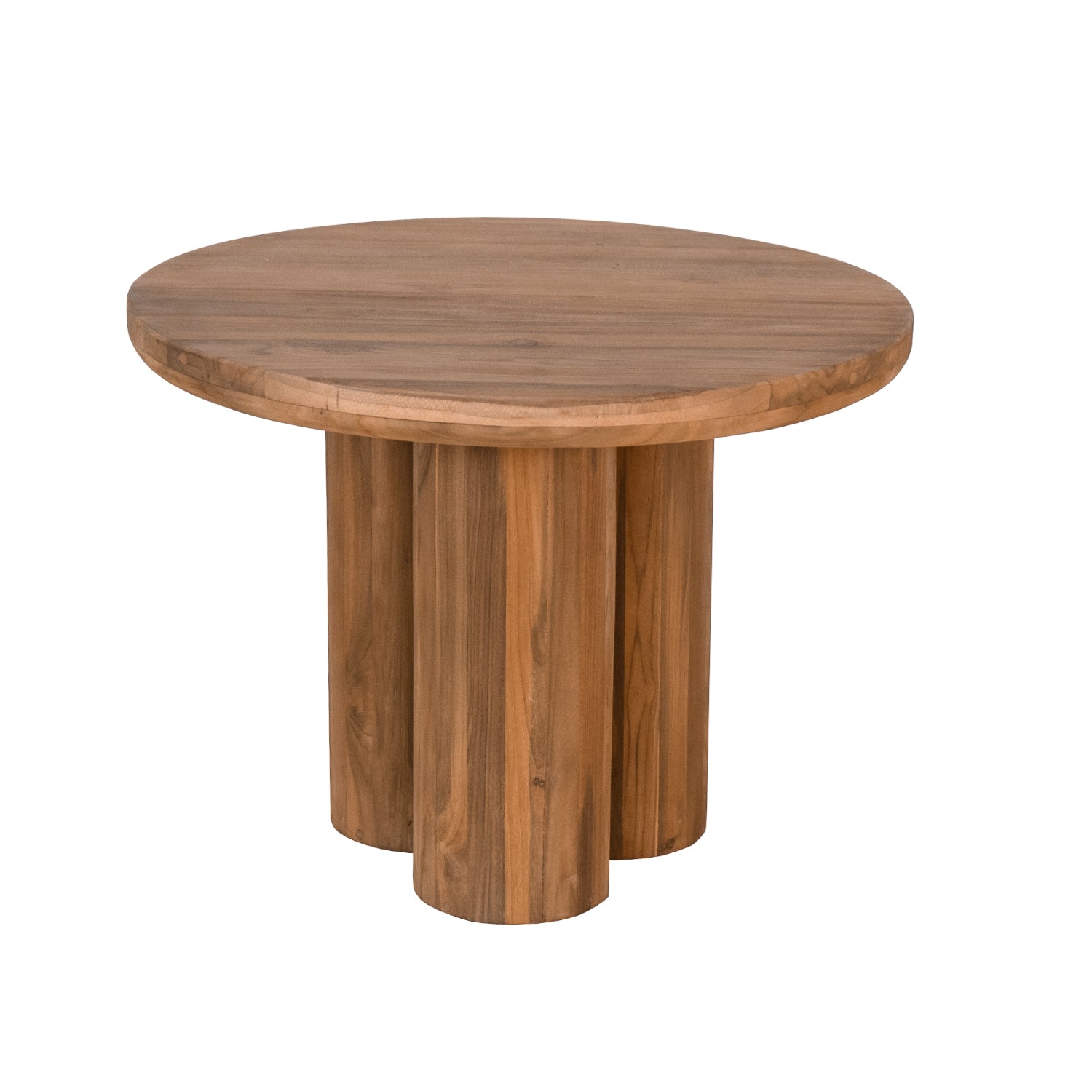 Lotus 24" Indoor Round Teak Side Table