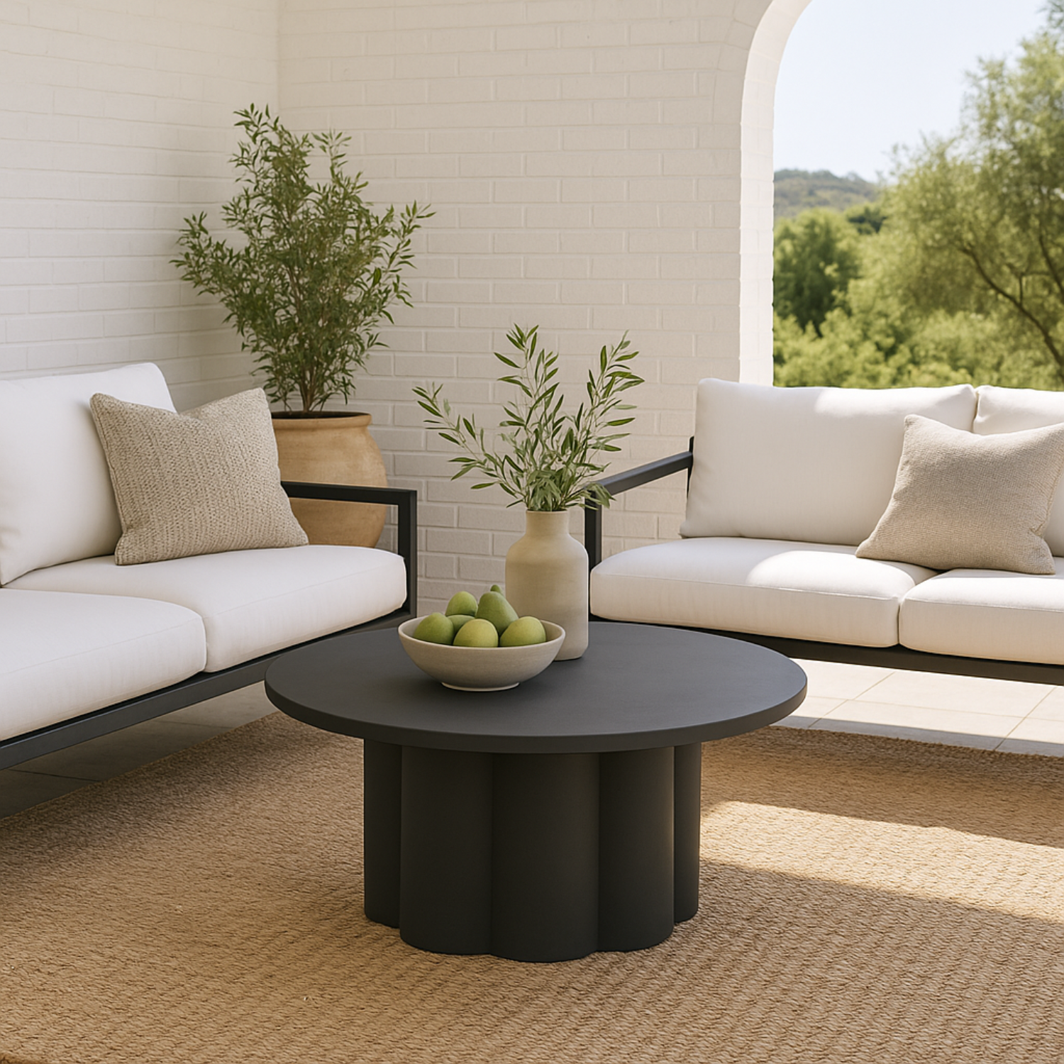 Lotus Charcoal Coffee Table