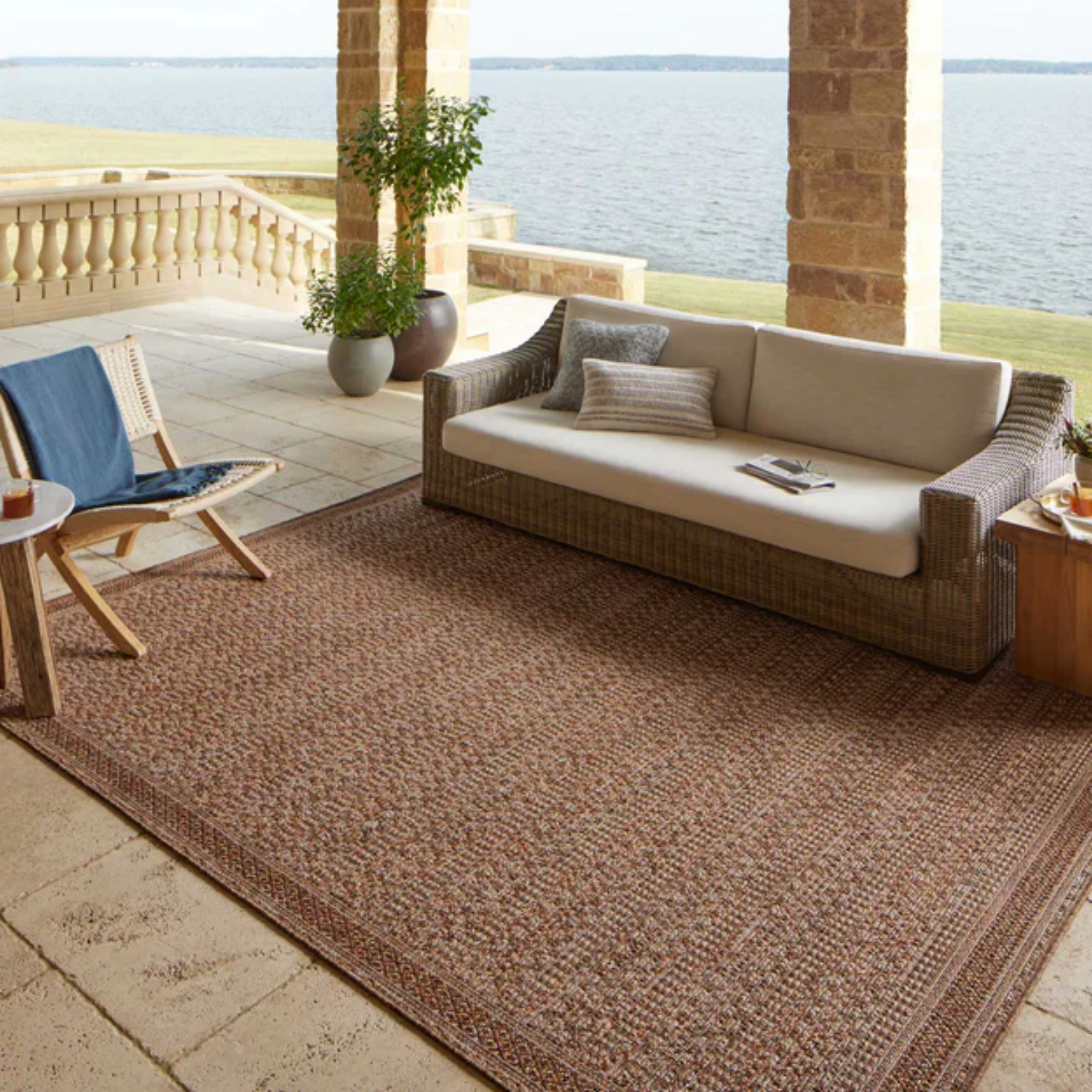 Loloi II Merrick Natural/Fiesta Outdoor Rug