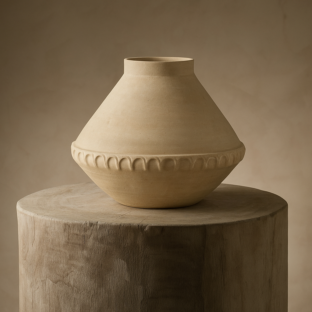 Mache Sculptural Vase