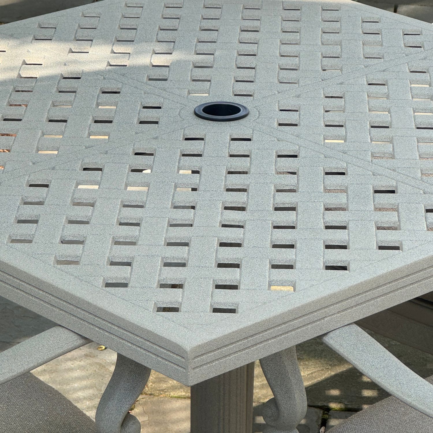 36" Basketweave Pedestal Dining Table