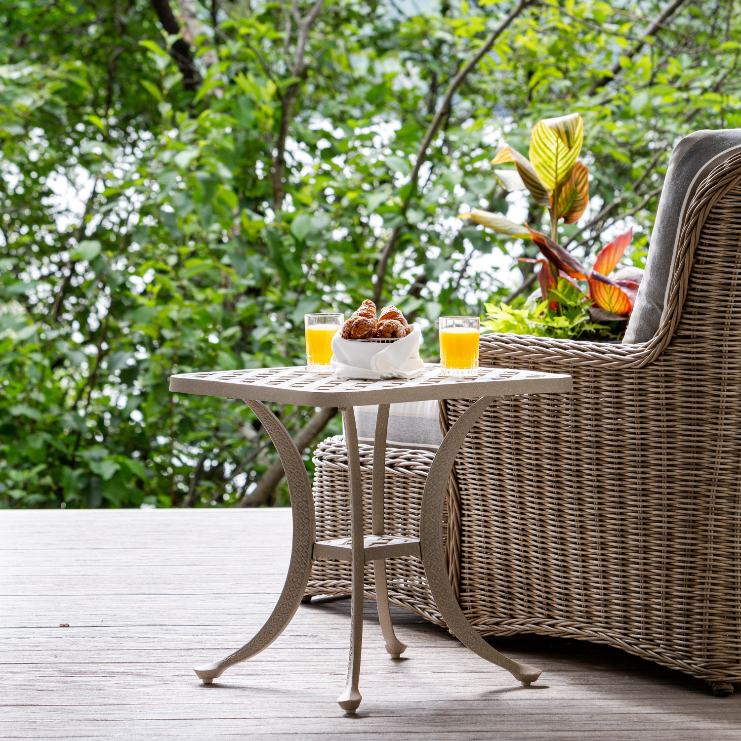 Basketweave Tea Table