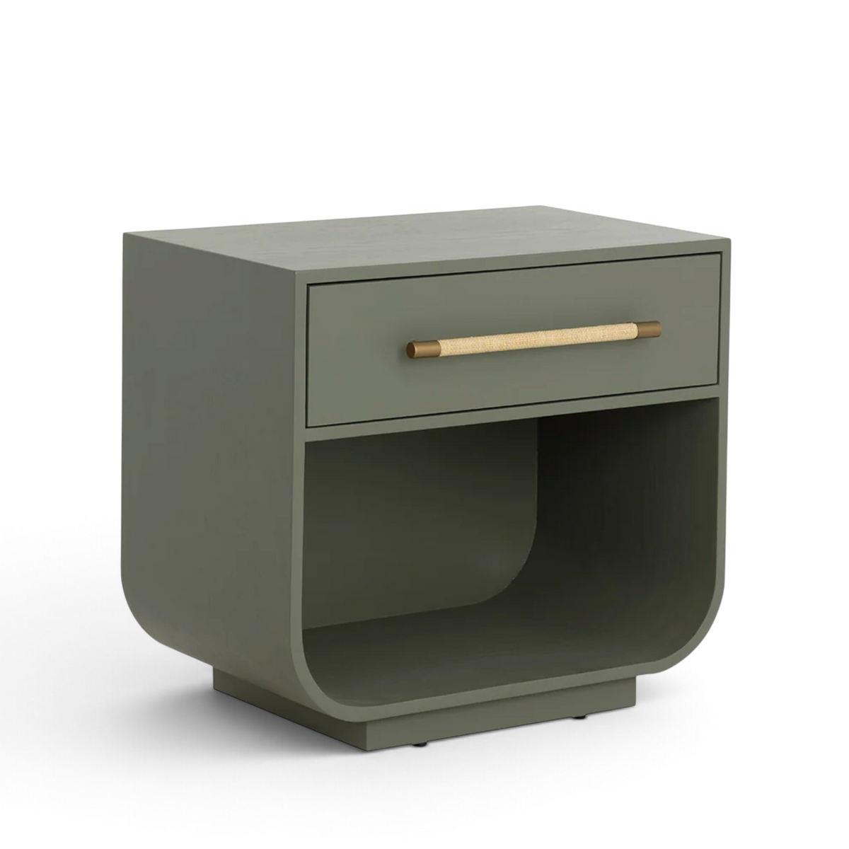 Mode Wood Nightstand - Sage Green