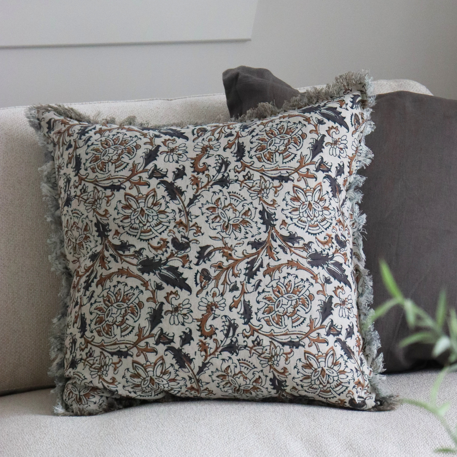 Mosaic Rosehill Block Print Toss Pillow