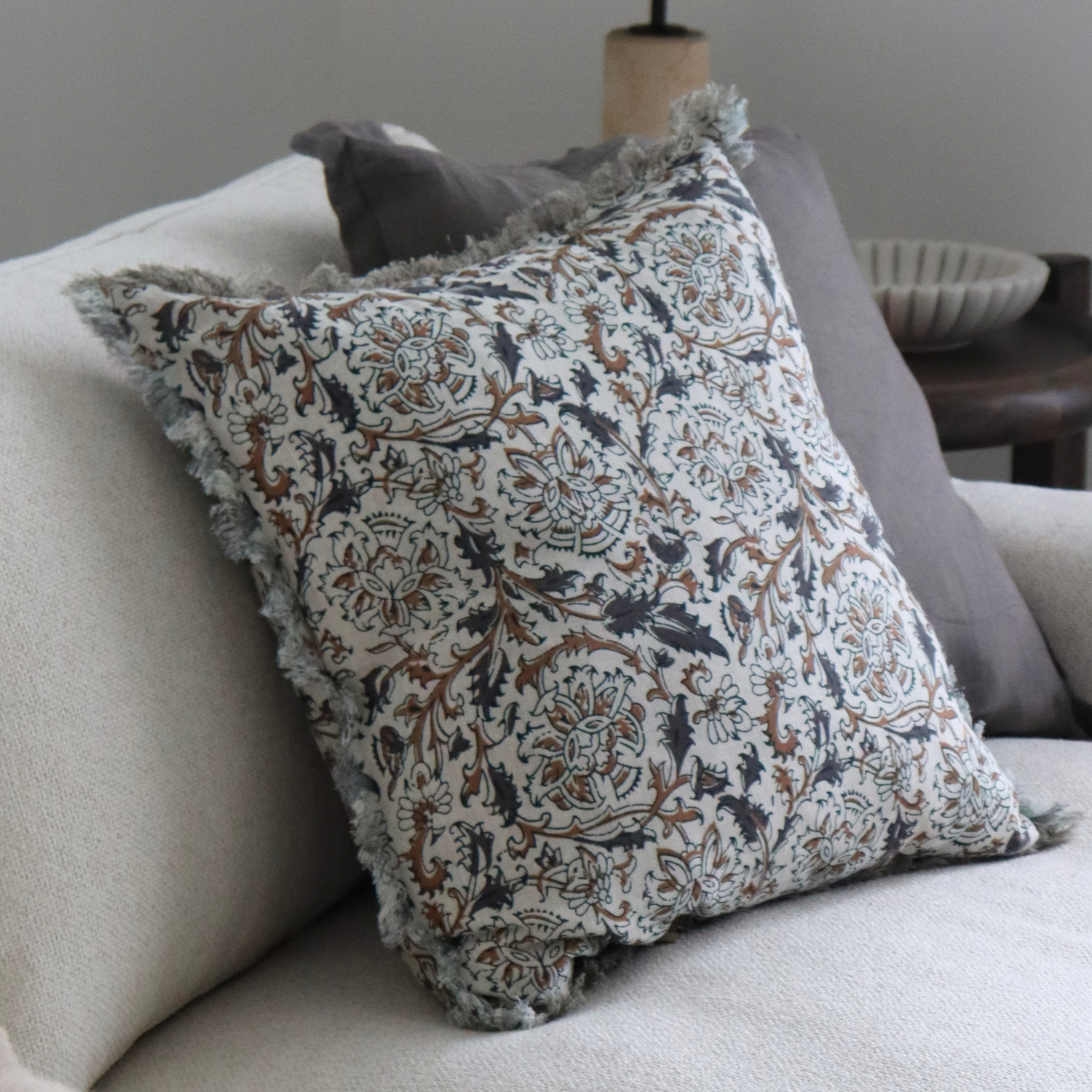 Mosaic Rosehill Block Print Toss Pillow