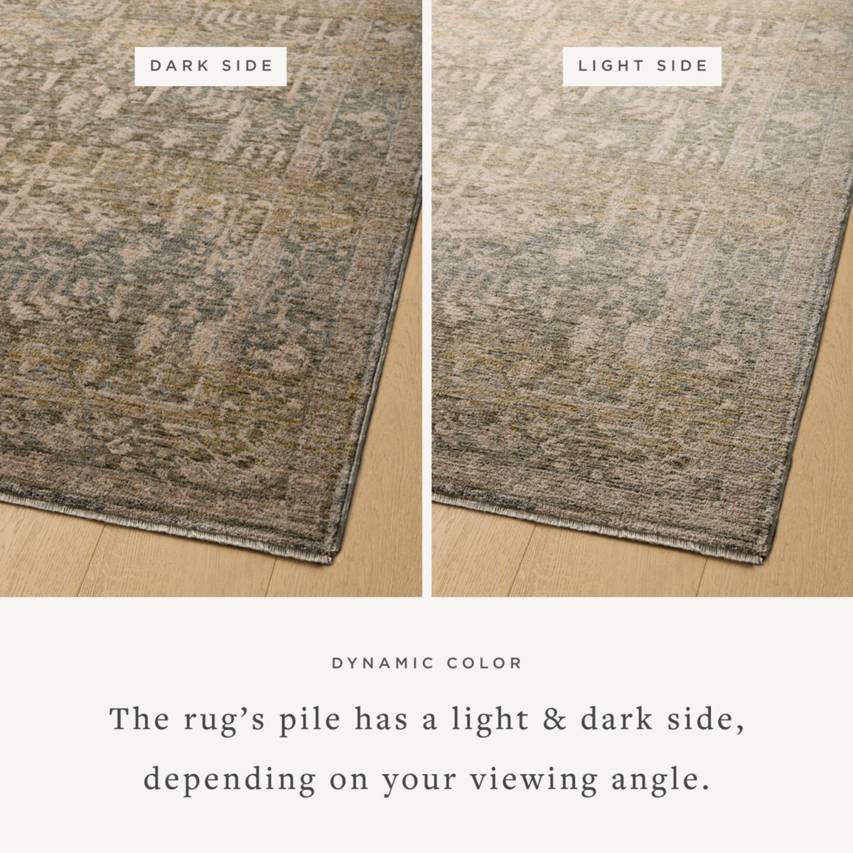Magnolia Home by Joanna Gaines x Loloi Junie Moss/ Natural Rug