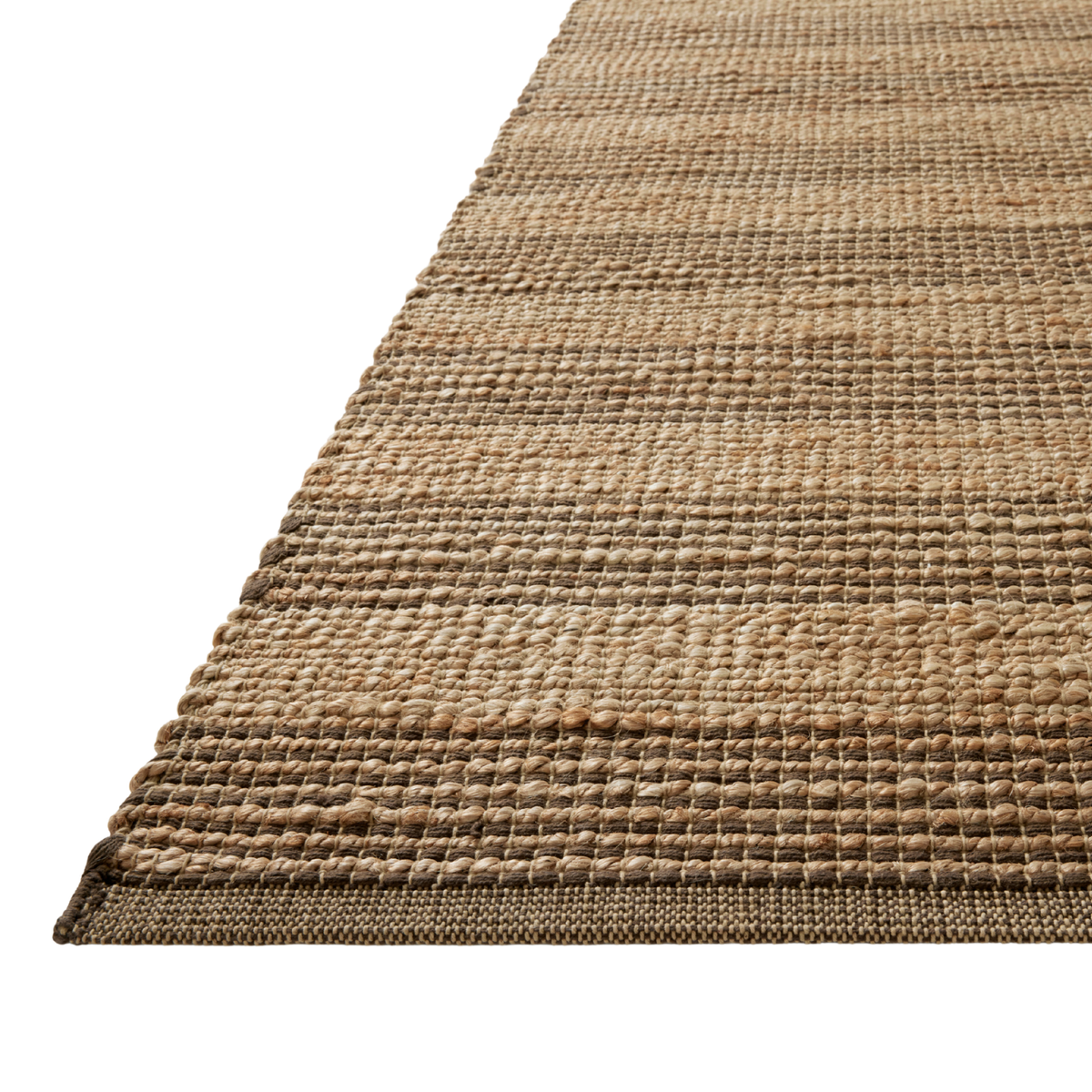 Chris Loves Julia x Loloi Judy Natural/ Chocolate Jute Rug