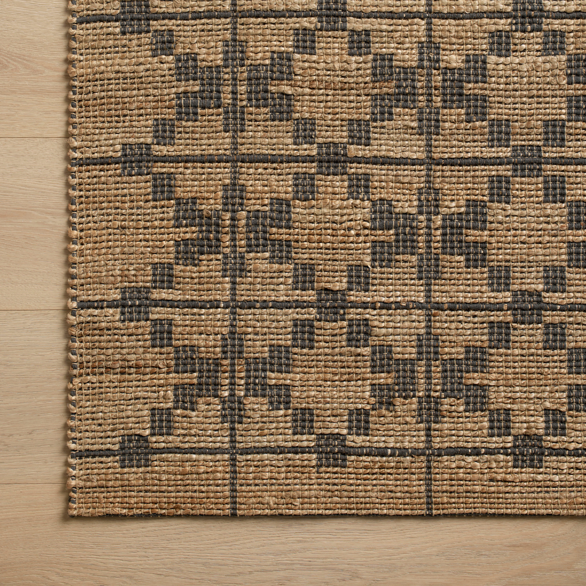 Chris Loves Julia x Loloi Judy Natural/ Graphite Jute Rug