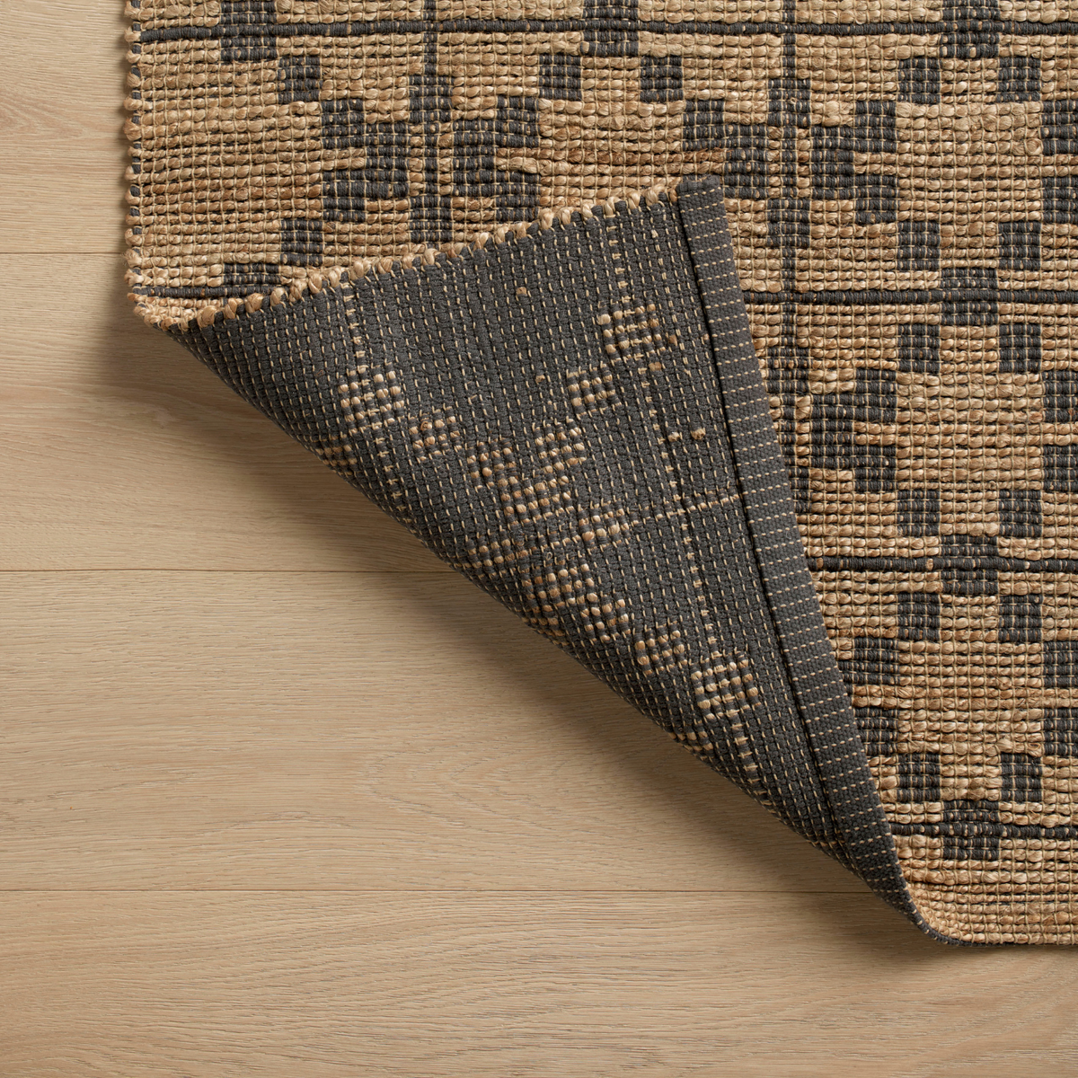 Chris Loves Julia x Loloi Judy Natural/ Graphite Jute Rug