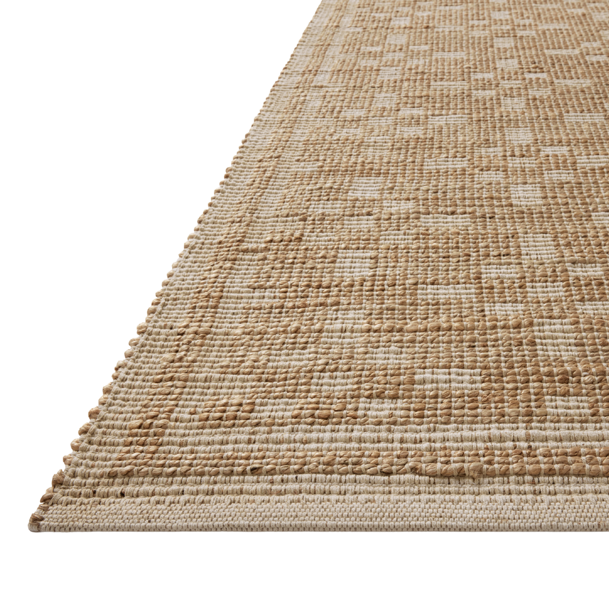 Chris Loves Julia x Loloi Judy Natural/ Ivory Jute Rug