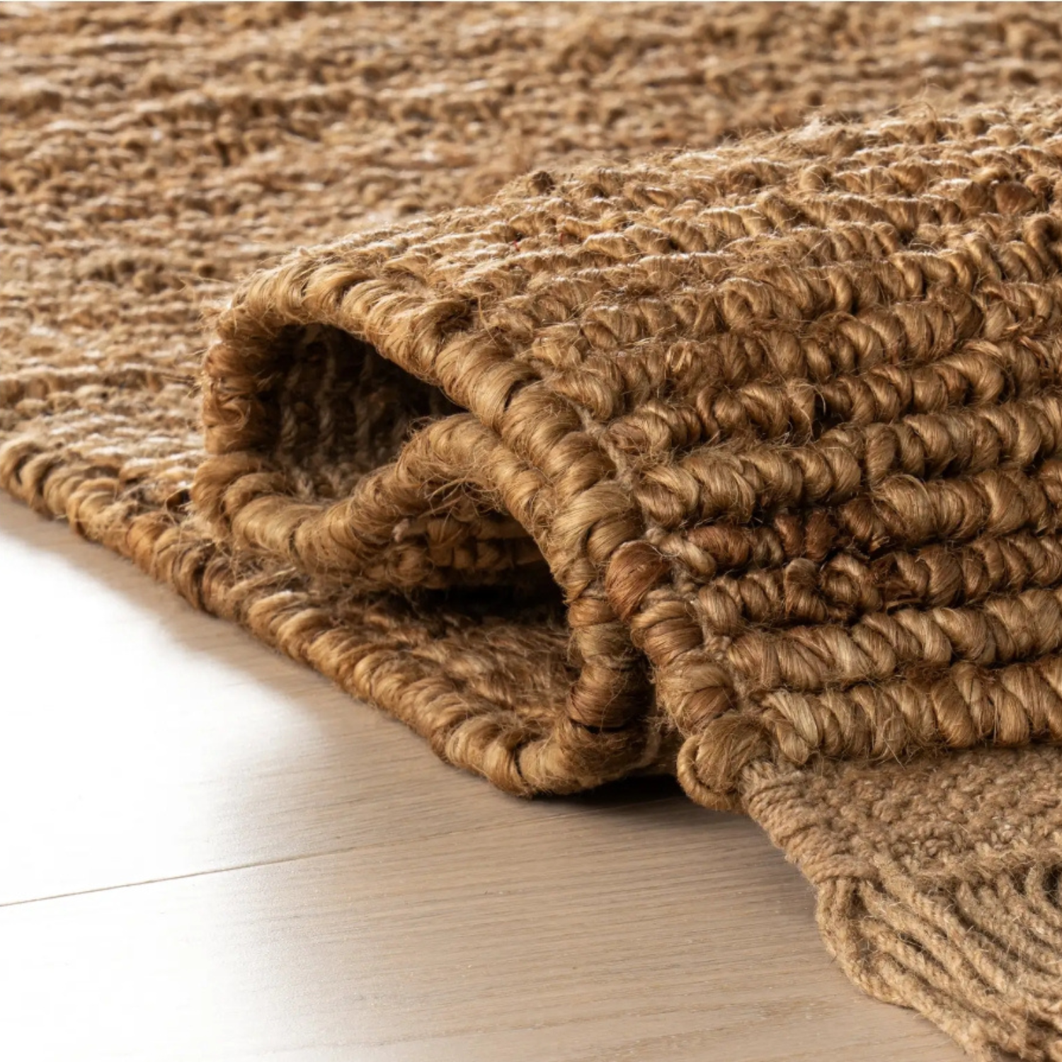 Dash & Albert Varnu Natural Textured Jute Rug
