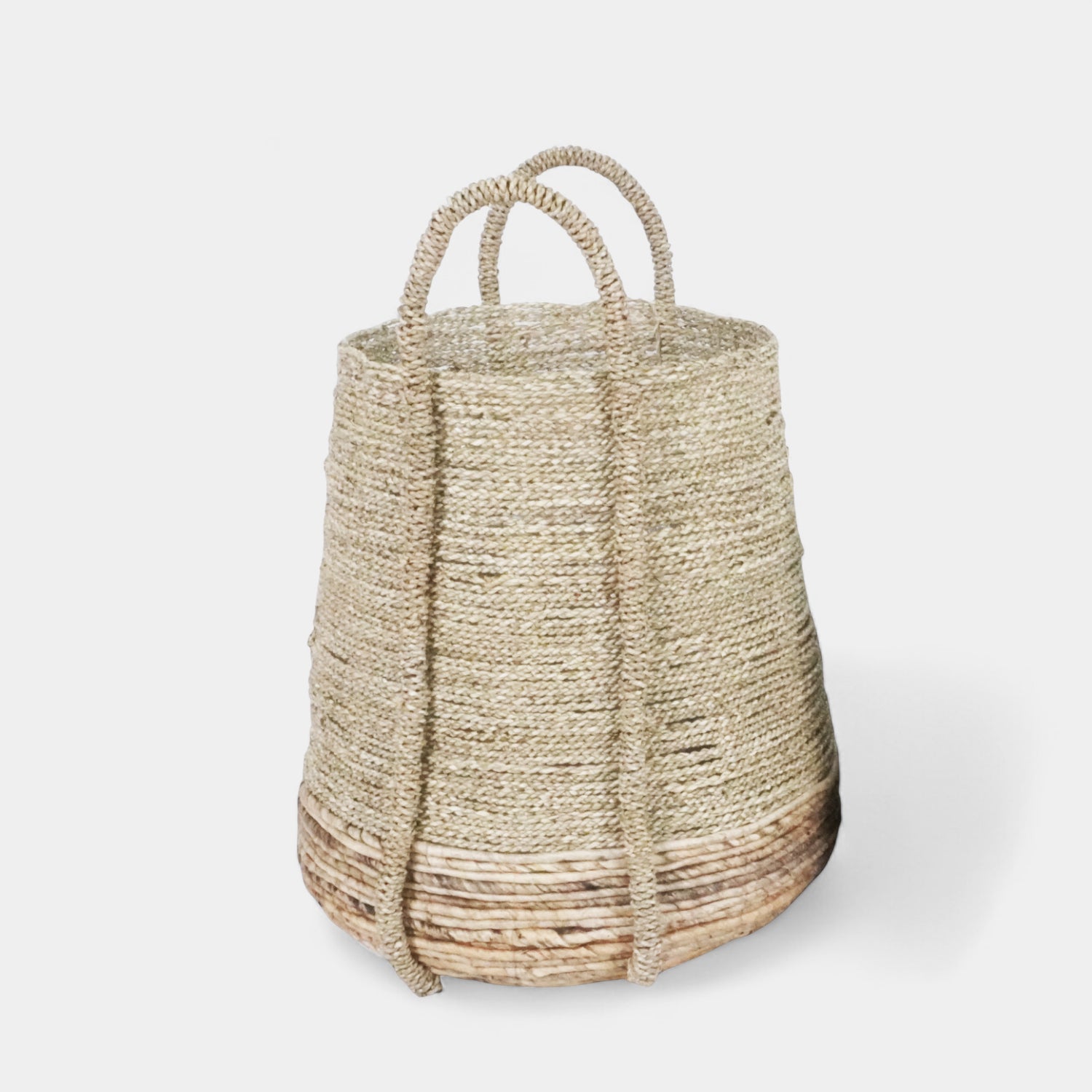 Nelson Natural Abaca Basket w/ Handles