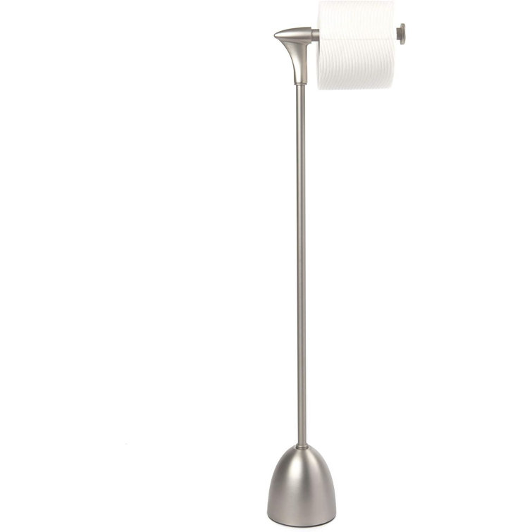 Brushed Nickel Toilet Paper Stand
