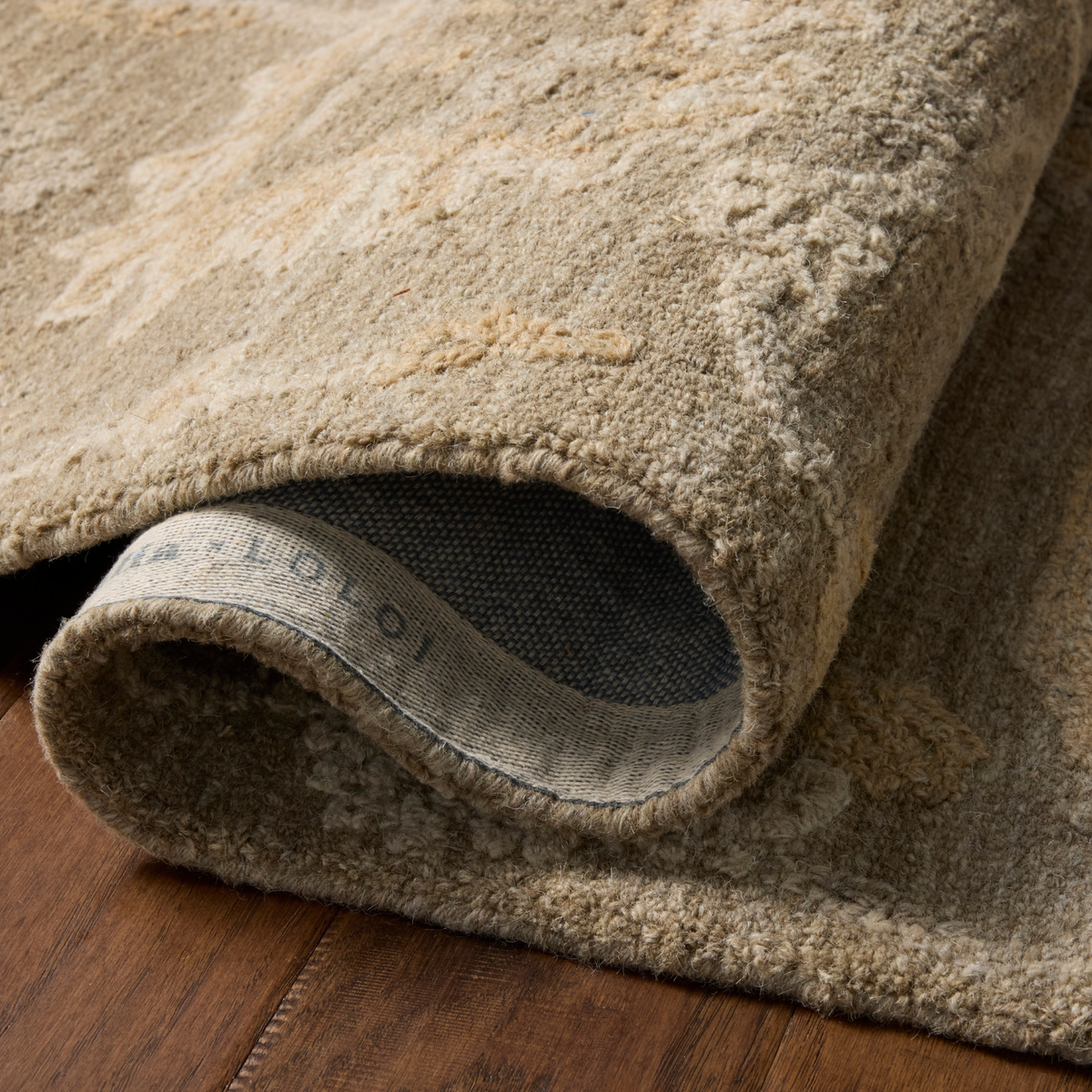 Chris Loves Julia x Loloi Dorothea Oak/ Natural Wool Rug