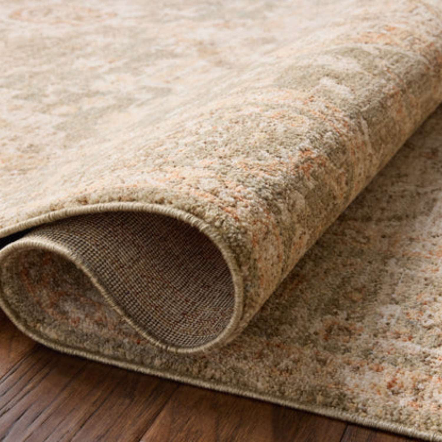 Chris Loves Julia x Loloi Palma Olive/Spice Rug