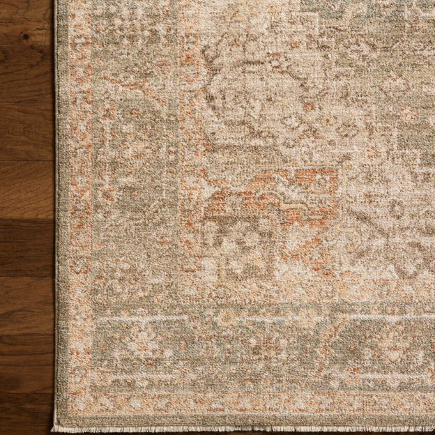 Chris Loves Julia x Loloi Palma Olive/Spice Rug