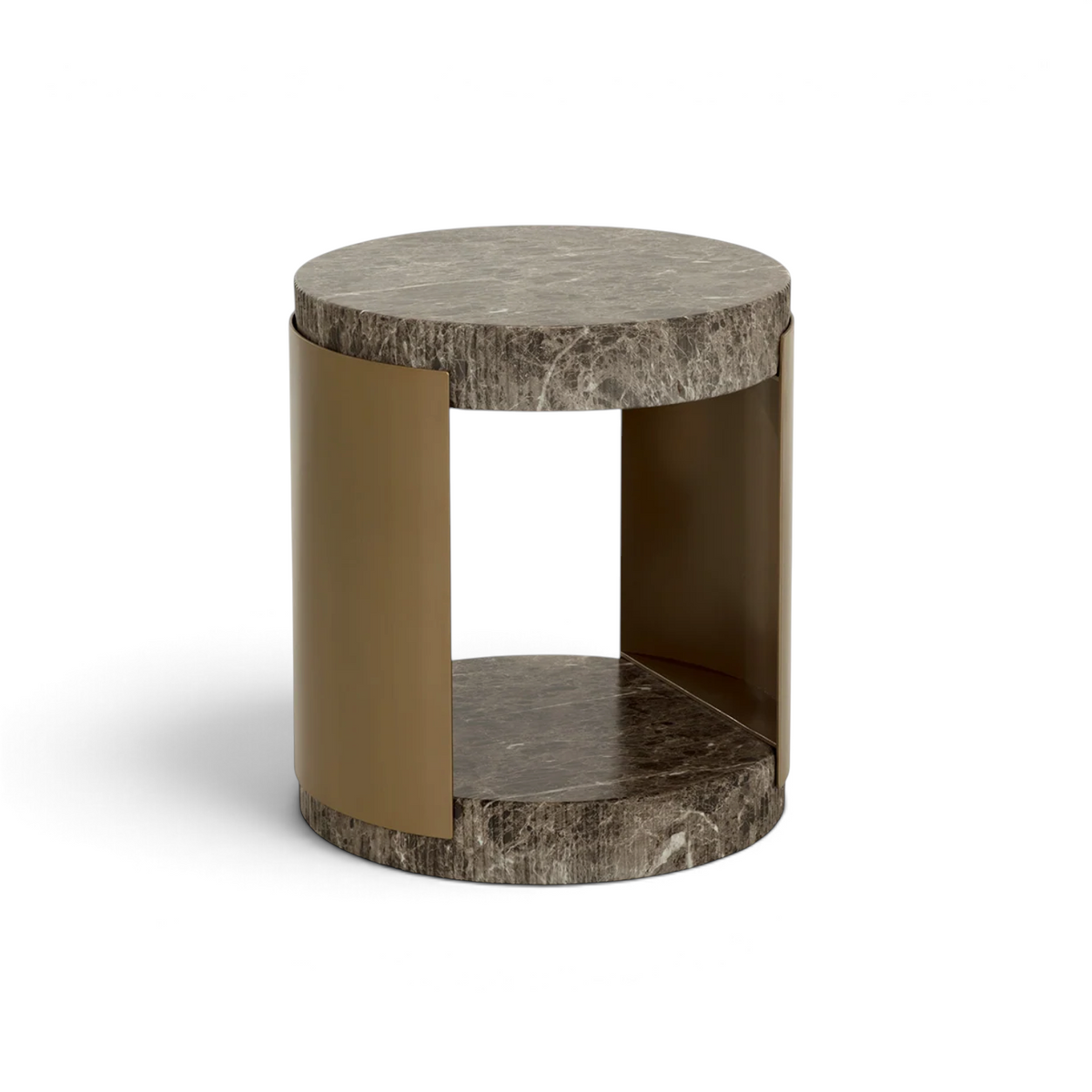 Palazzo Concrete Side Table - Dark Emperador