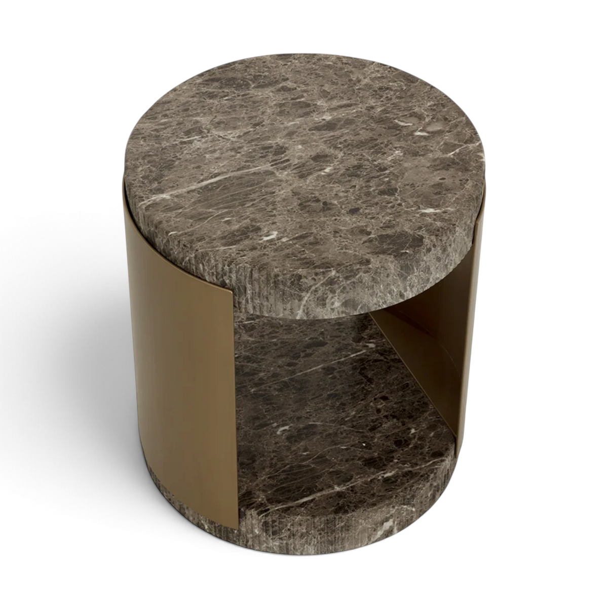 Palazzo Concrete Side Table - Dark Emperador