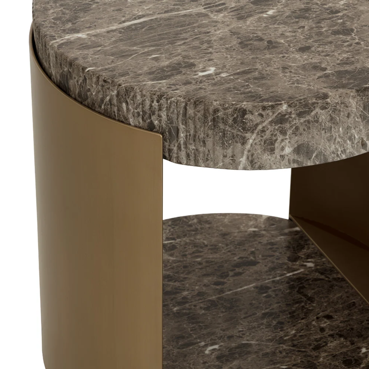 Palazzo Concrete Side Table - Dark Emperador