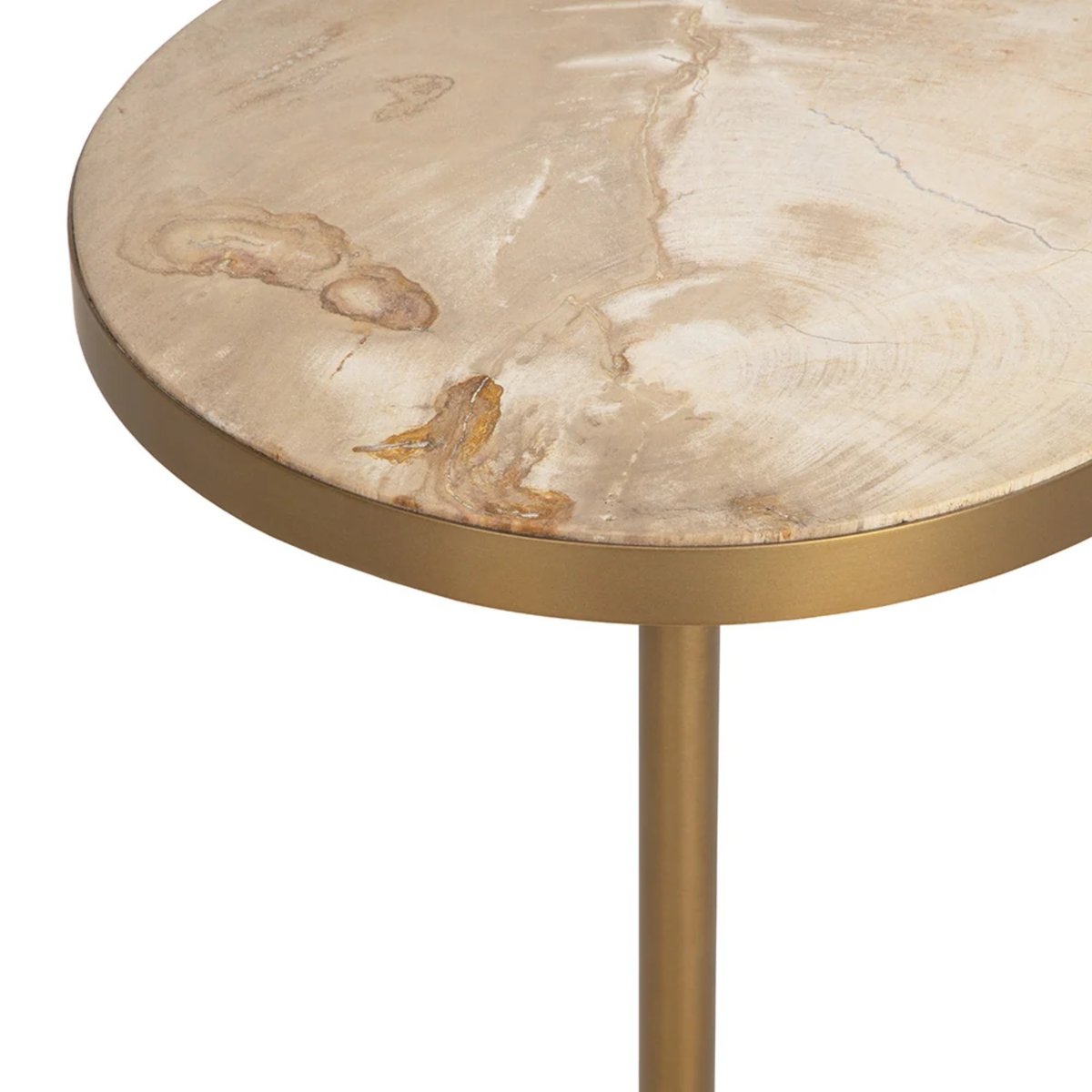 Palazzo Round Wood Side Table - Brown