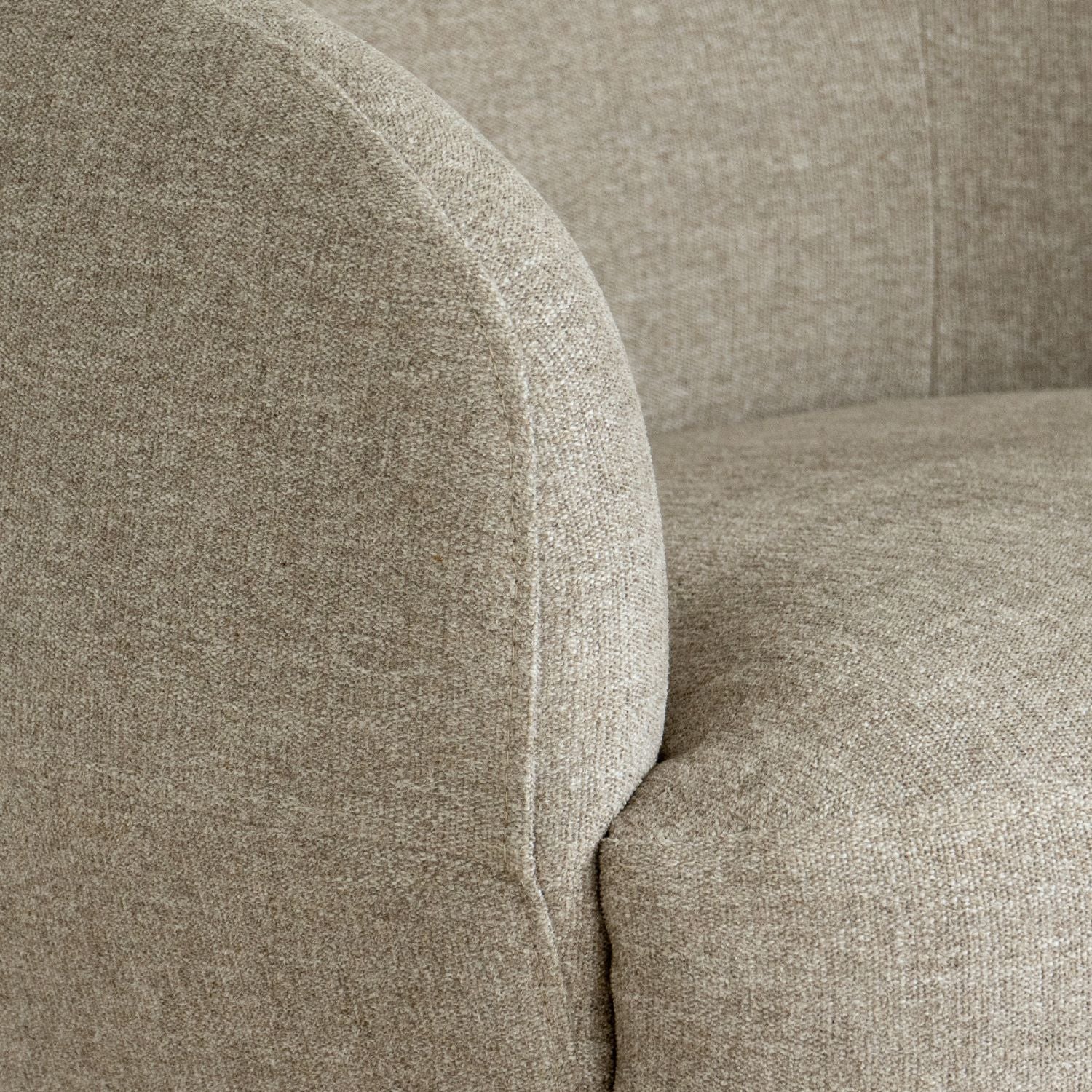 Pod Swivel Lounge Chair - Pebble Sand Chenille