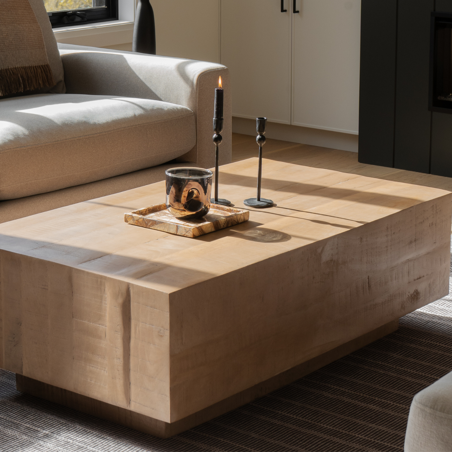 Poise Rectangle Wood Coffee Table