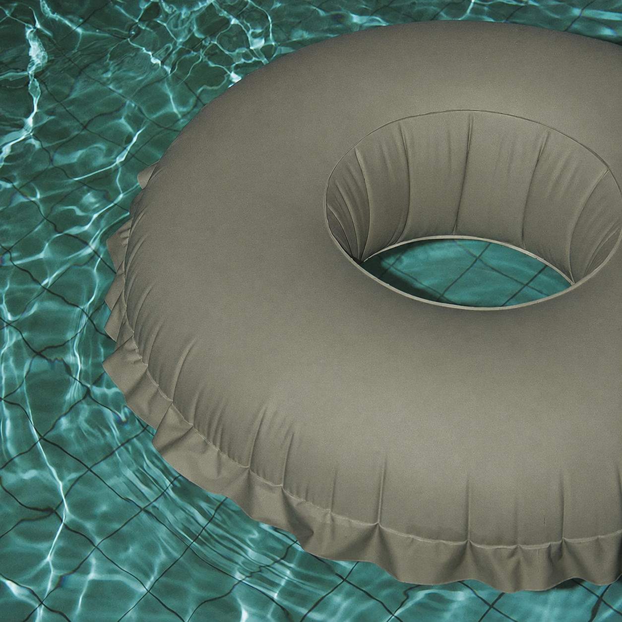 Eucalyptus Green Donut Inflatable Pool Float
