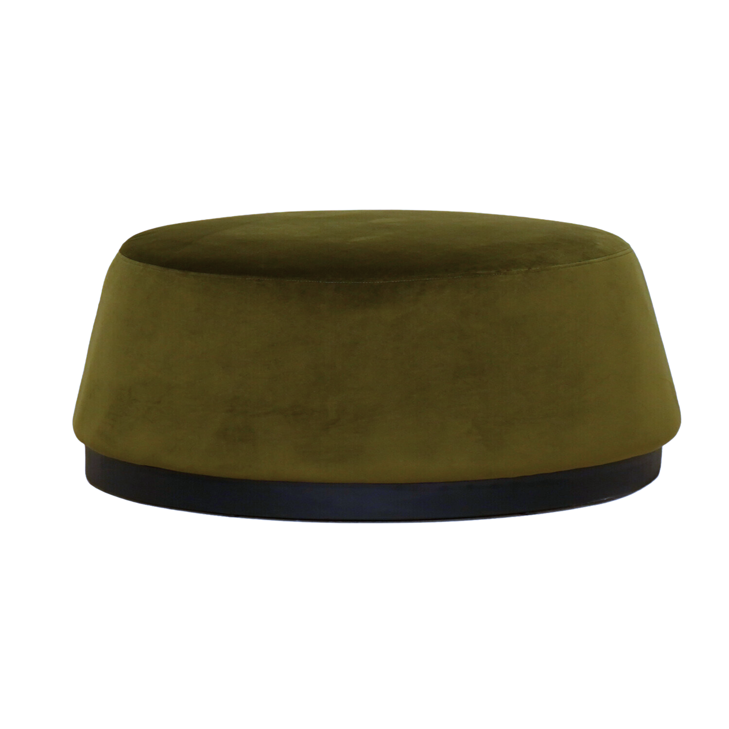 Pop Velvet Round Ottoman