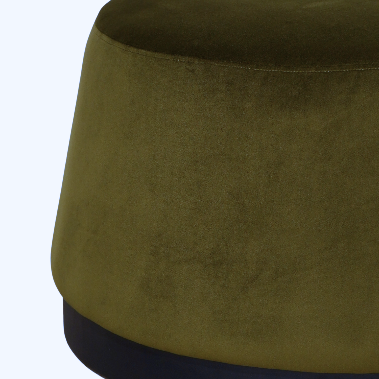 Pop Velvet Round Ottoman