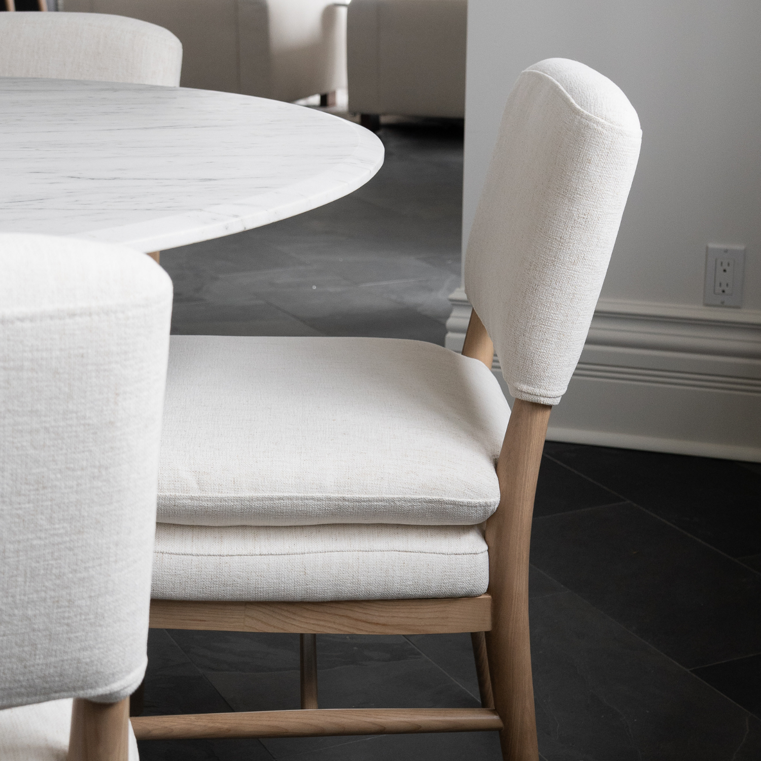Porter Dining Chair - Crypton® Nomad Snow