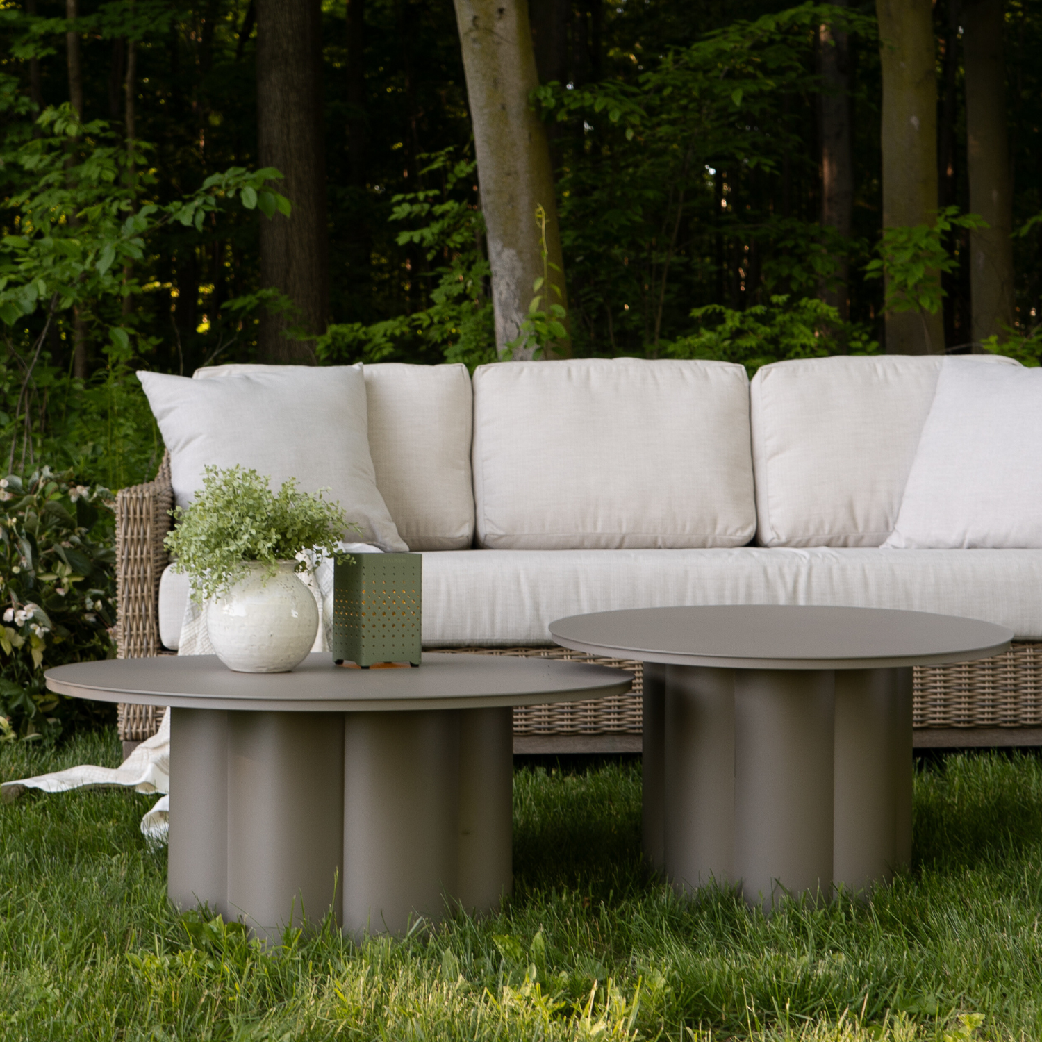 Lotus Taupe End Table