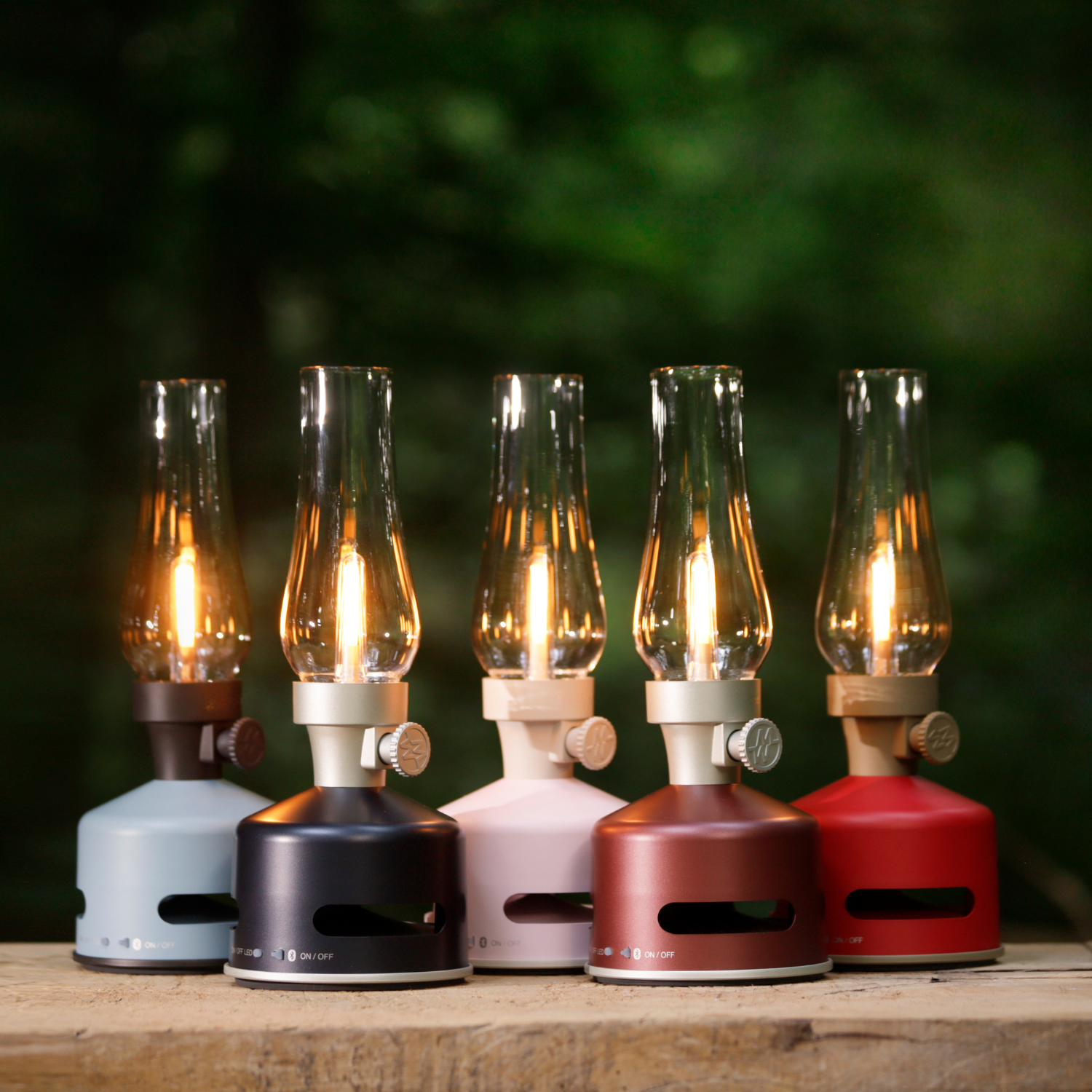 Retro LED Outdoor Lantern w/ Speaker