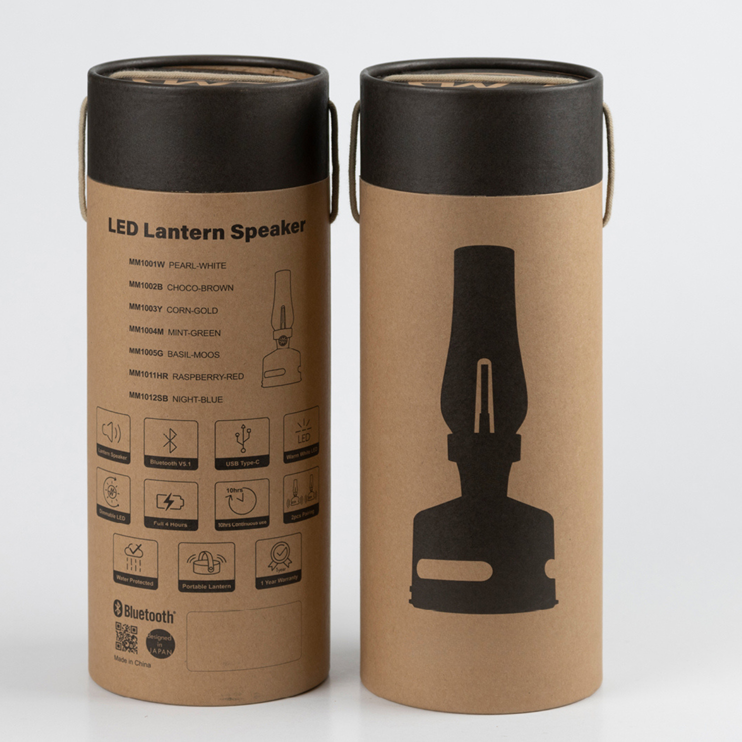 Retro LED Outdoor Lantern w/ Speaker