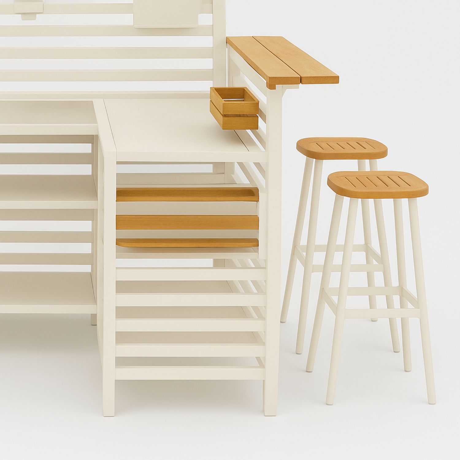 Alta II Beige Bar Stool