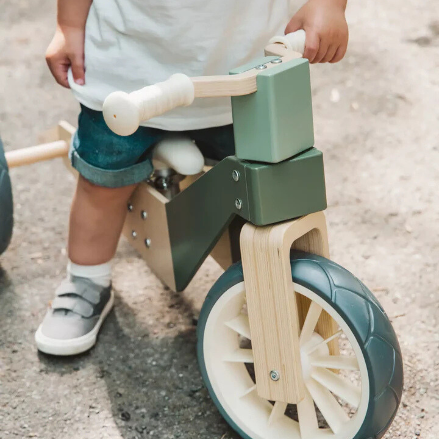 Kids Wood Seafoam Balance Bike