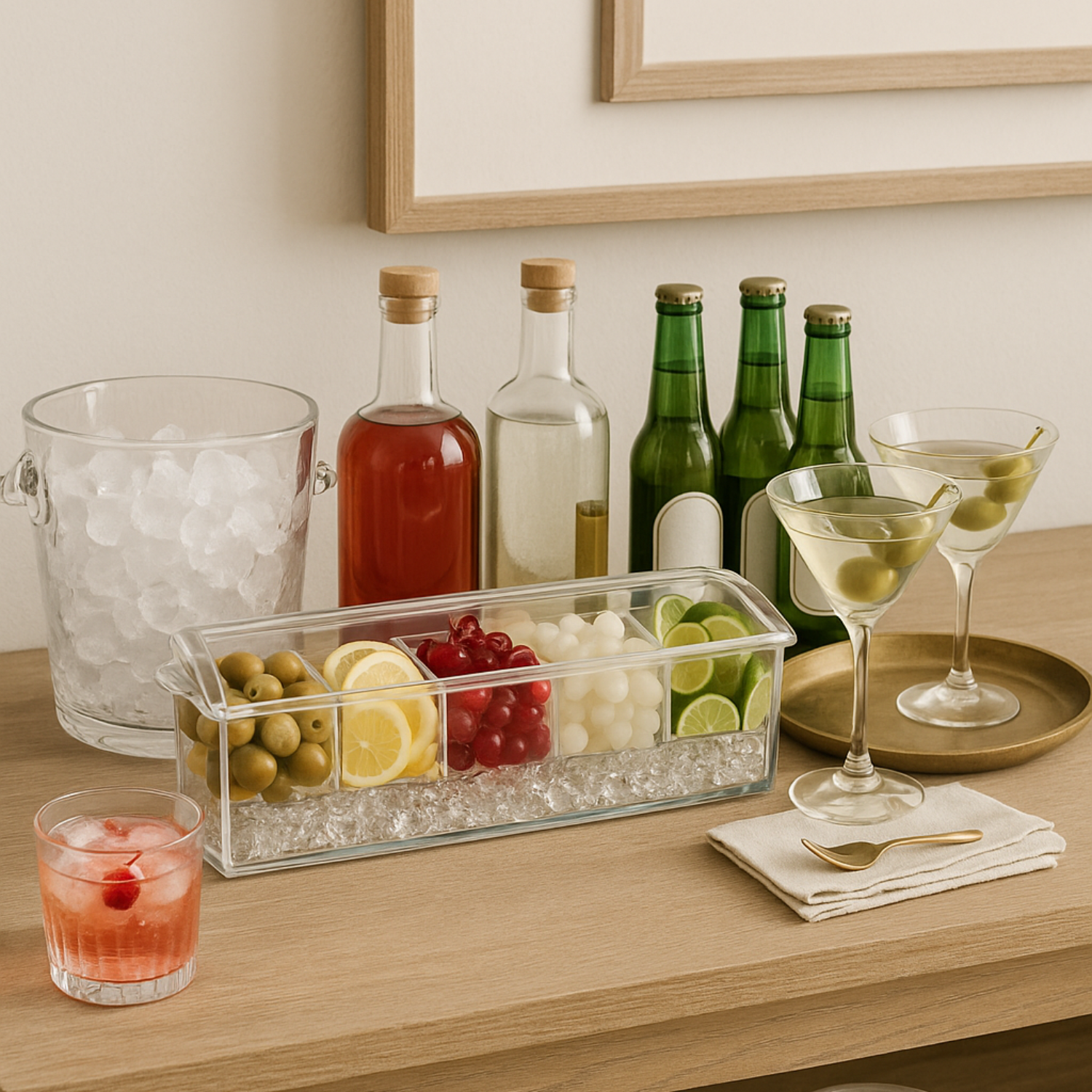 On Ice Acrylic Condiment Tray